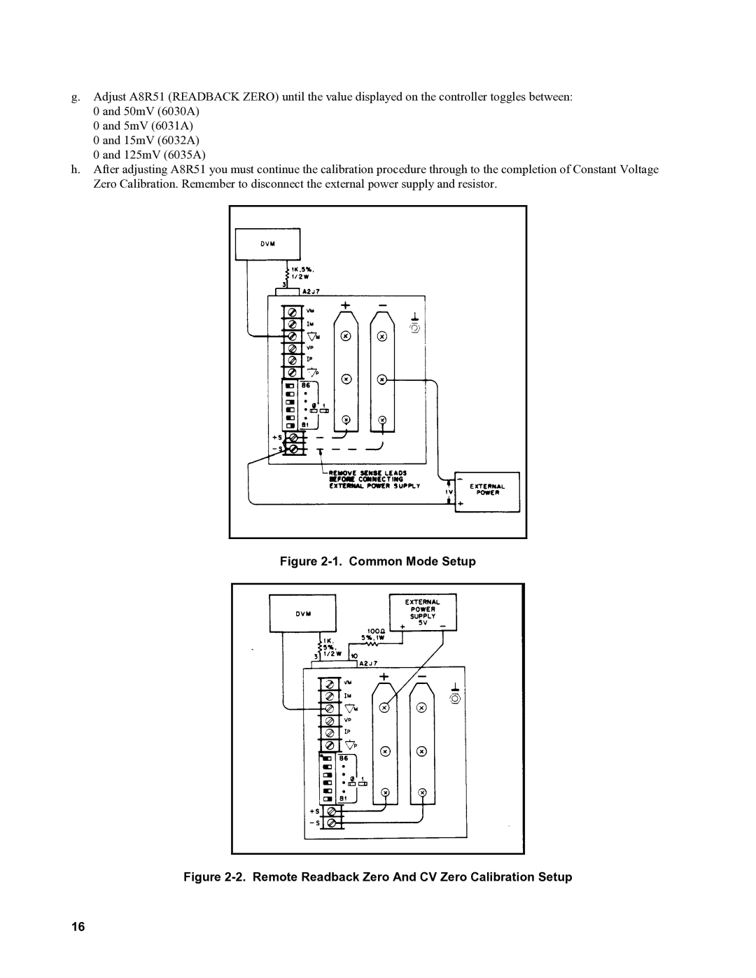 Agilent Technologies 6030A, 6035A, 6031A, 6032A service manual Common Mode Setup 