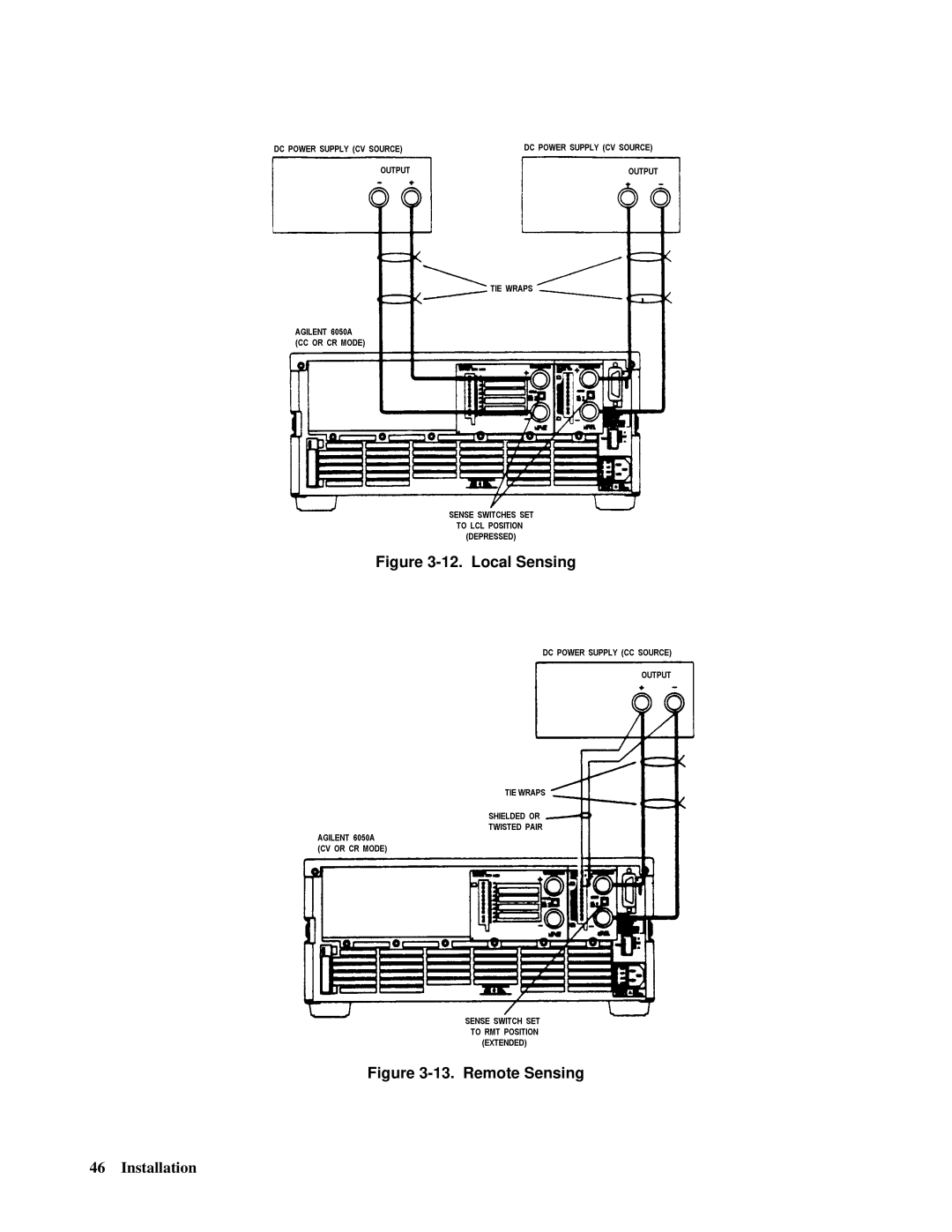 Agilent Technologies 6050A, 6051A manual Local Sensing 