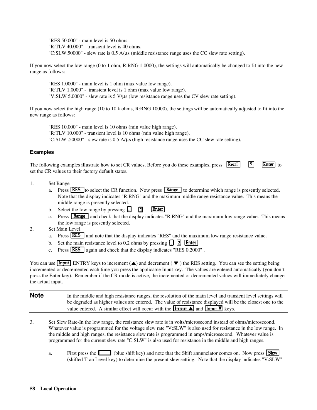 Agilent Technologies 6050A, 6051A manual Examples 