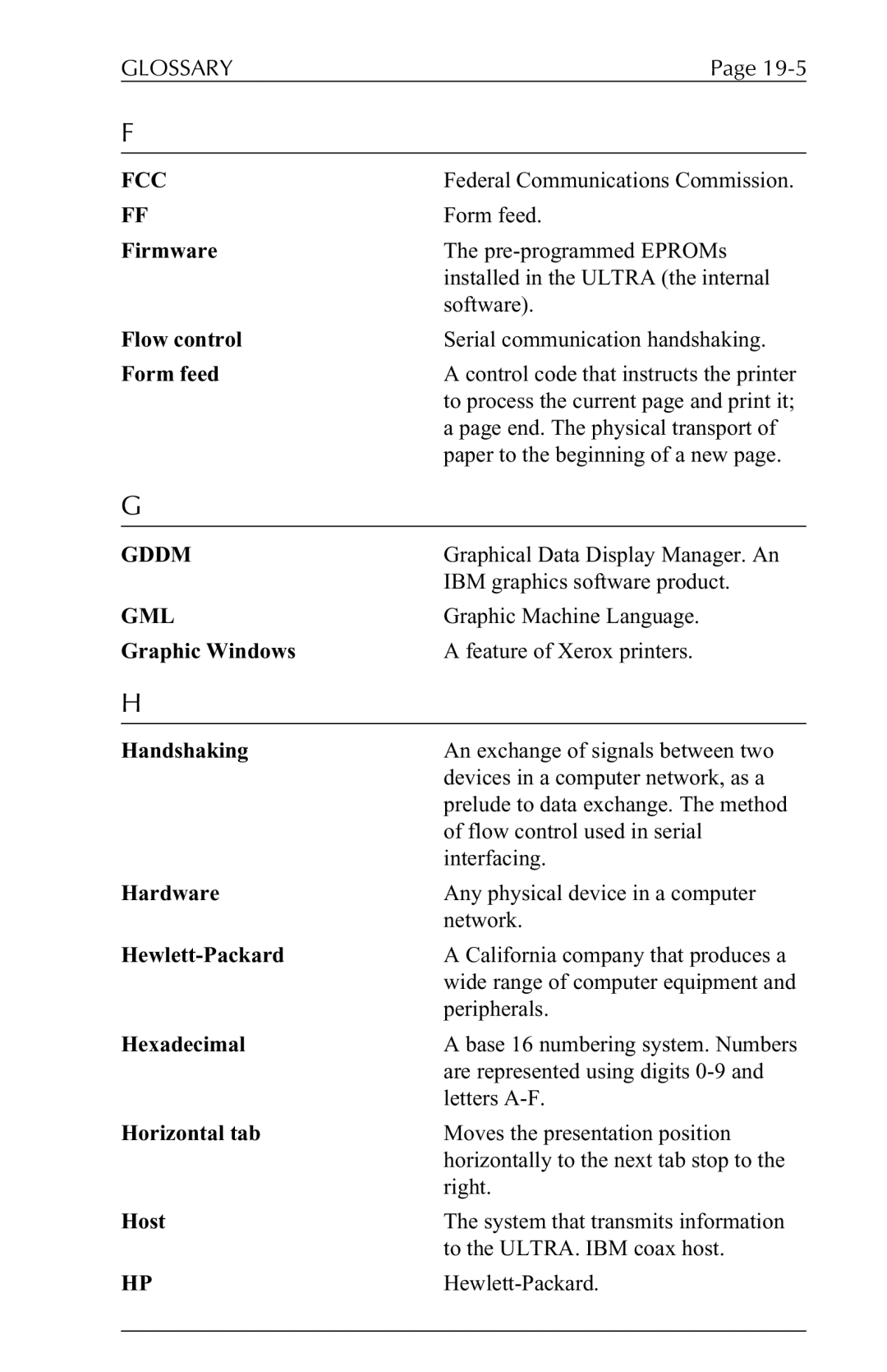 Agilent Technologies 6287 manual Fcc, Gddm, Gml 