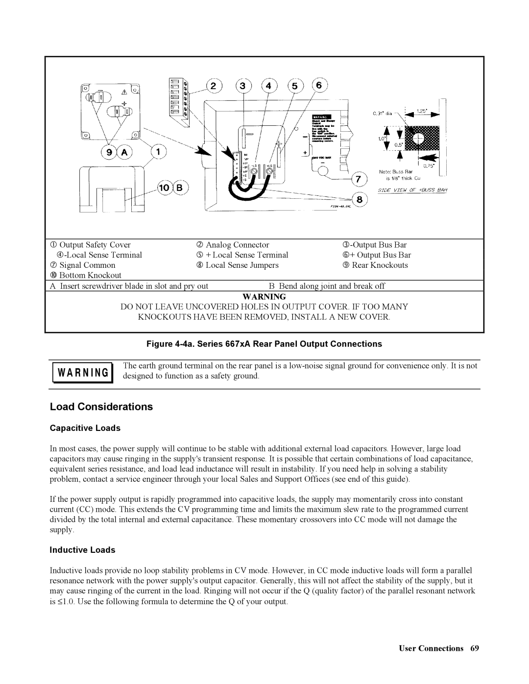 Agilent Technologies 668xA, 665xA, 664xA, 669xA manual 4a. Series 667xA Rear Panel Output Connections 