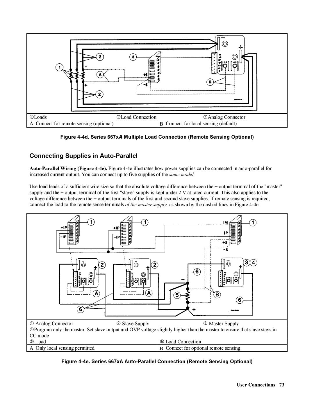 Agilent Technologies 669xA, 665xA, 664xA, 667xA, 668xA manual Connecting Supplies in Auto-Parallel 