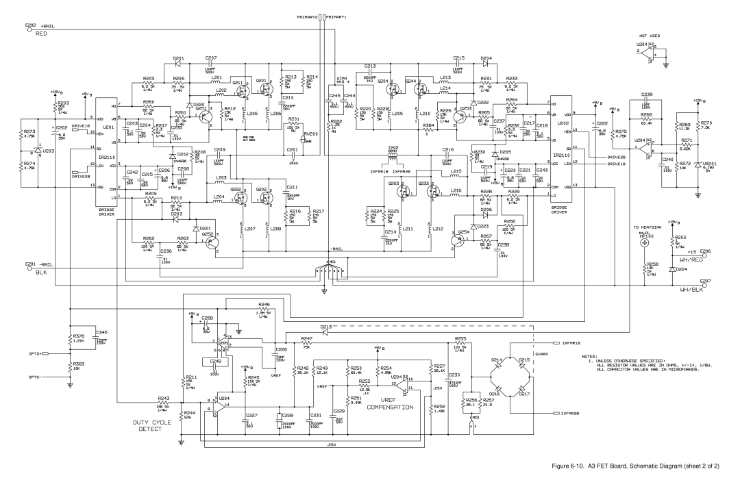 Agilent Technologies 6683A, 6684A, 6680A, 6681A, 6682A service manual 10. A3 FET Board, Schematic Diagram sheet 2 