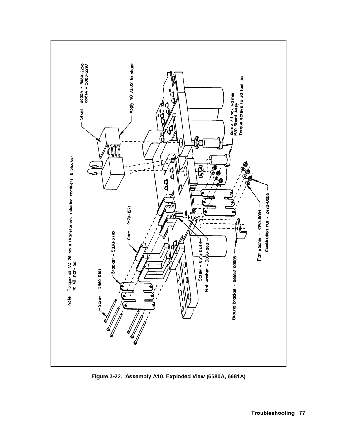 Agilent Technologies 6684A, 6683A, 6682A service manual Assembly A10, Exploded View 6680A, 6681A Troubleshooting 