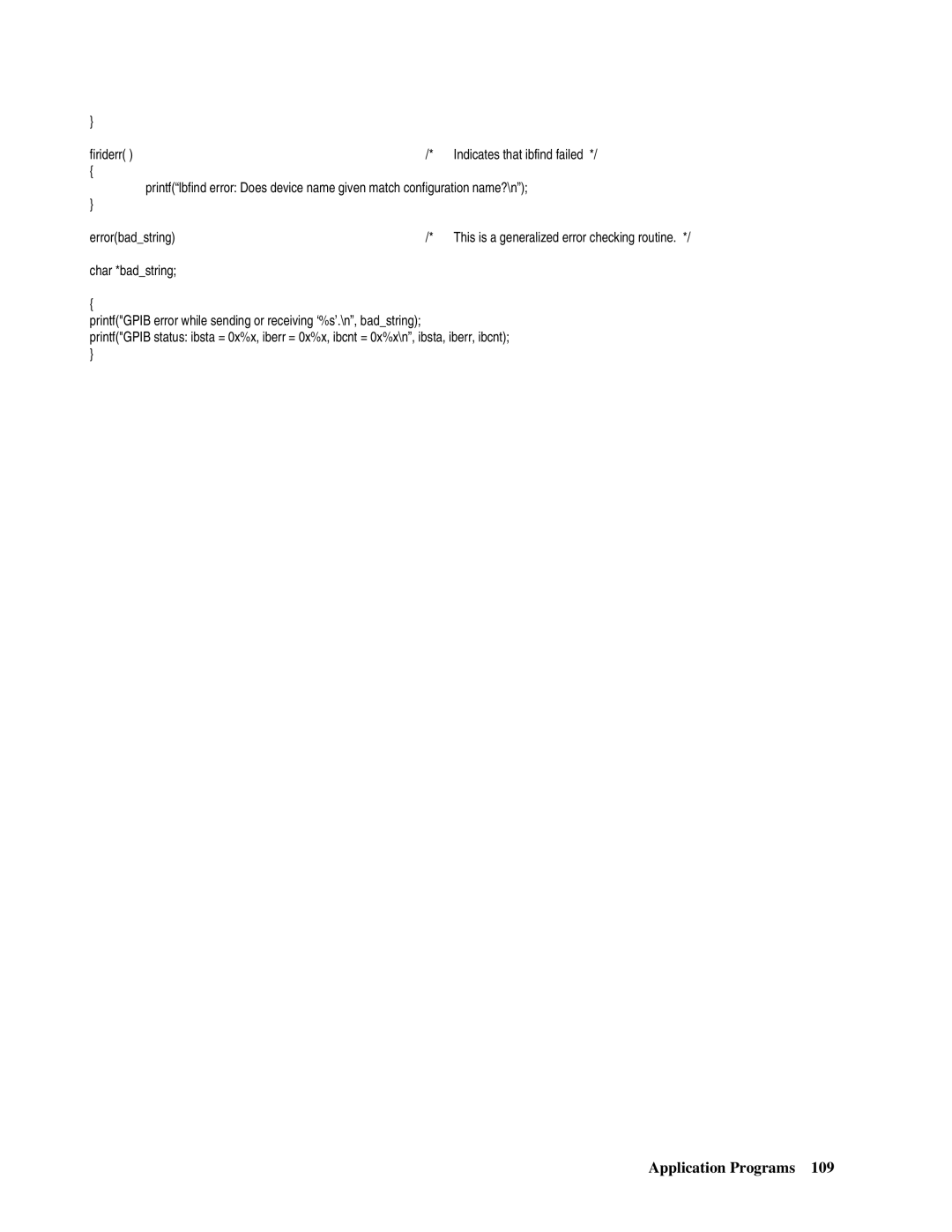 Agilent Technologies 66lxxA manual This is a generalized error checking routine 