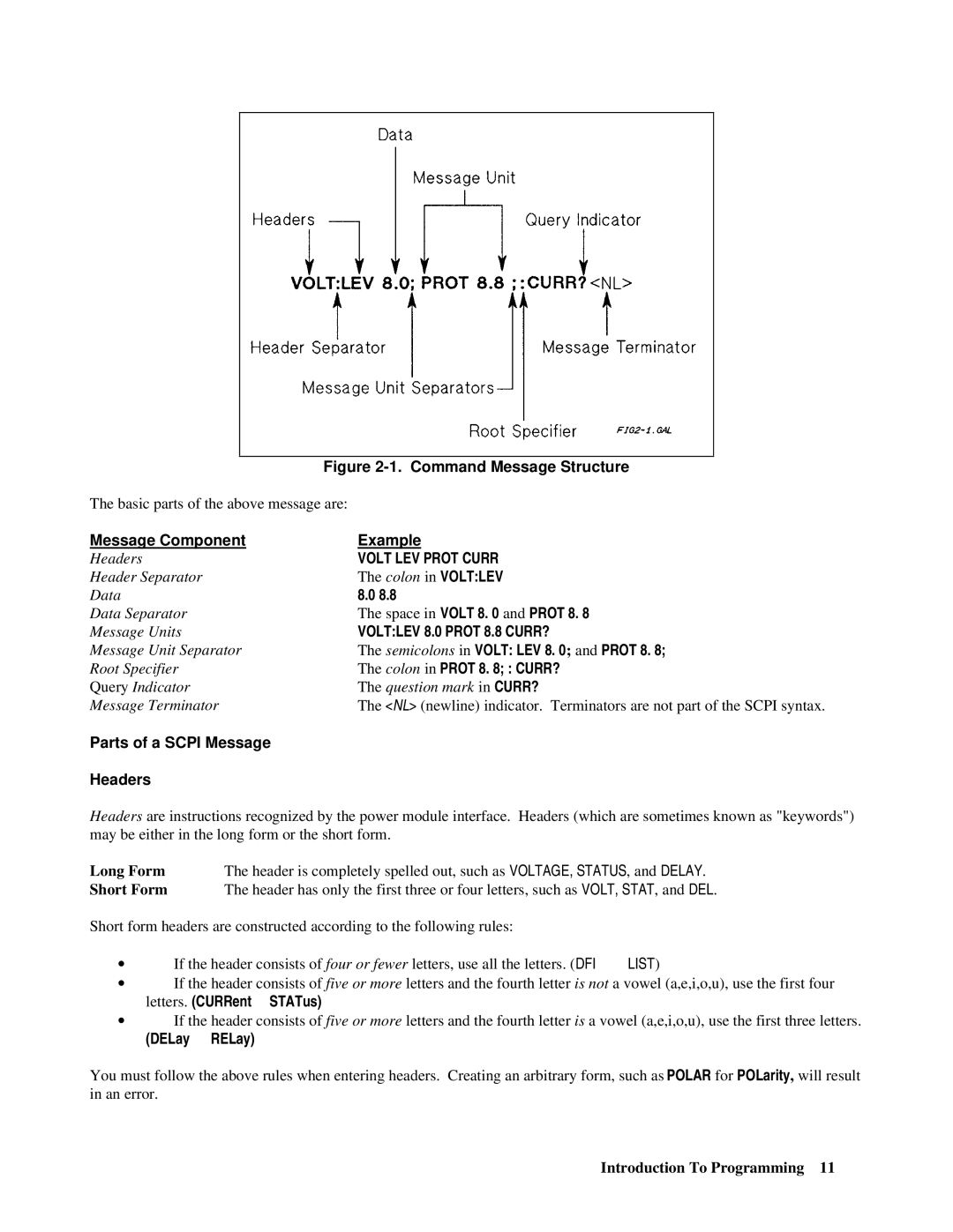 Agilent Technologies 66lxxA manual Volt LEV Prot Curr, Voltlev 8.0 Prot 8.8 CURR? 