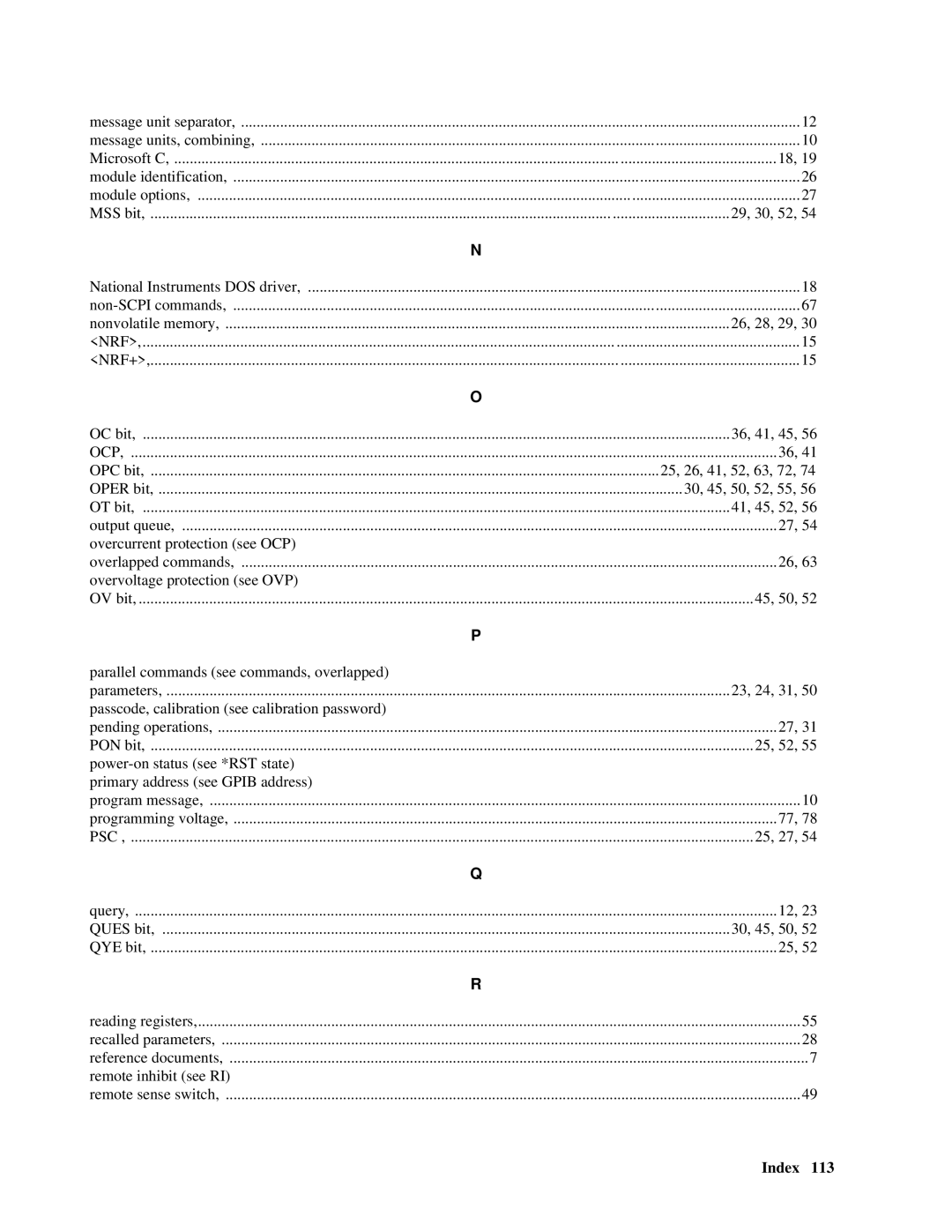 Agilent Technologies 66lxxA manual Index 