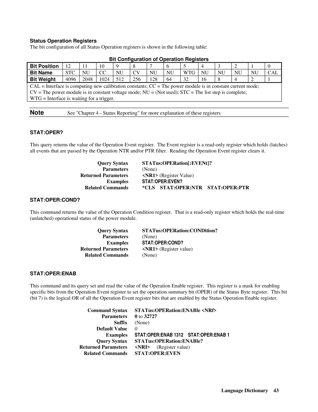 Agilent Technologies 66lxxA manual Statoper?, Statopereven?, Statopercond?, Statoperenab 