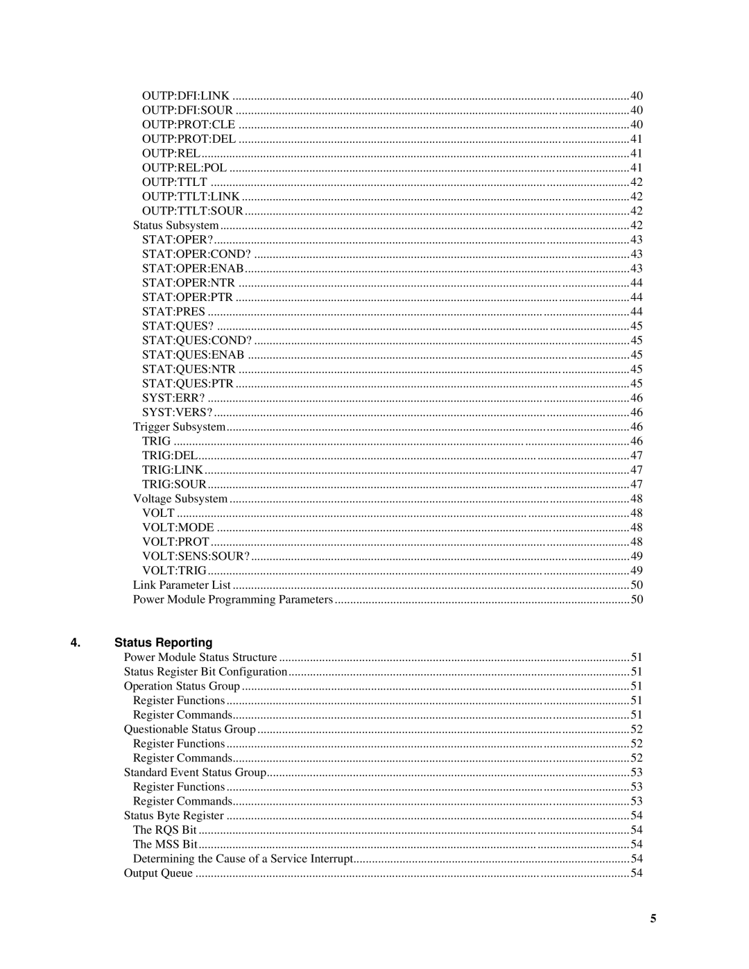 Agilent Technologies 66lxxA manual Status Reporting 