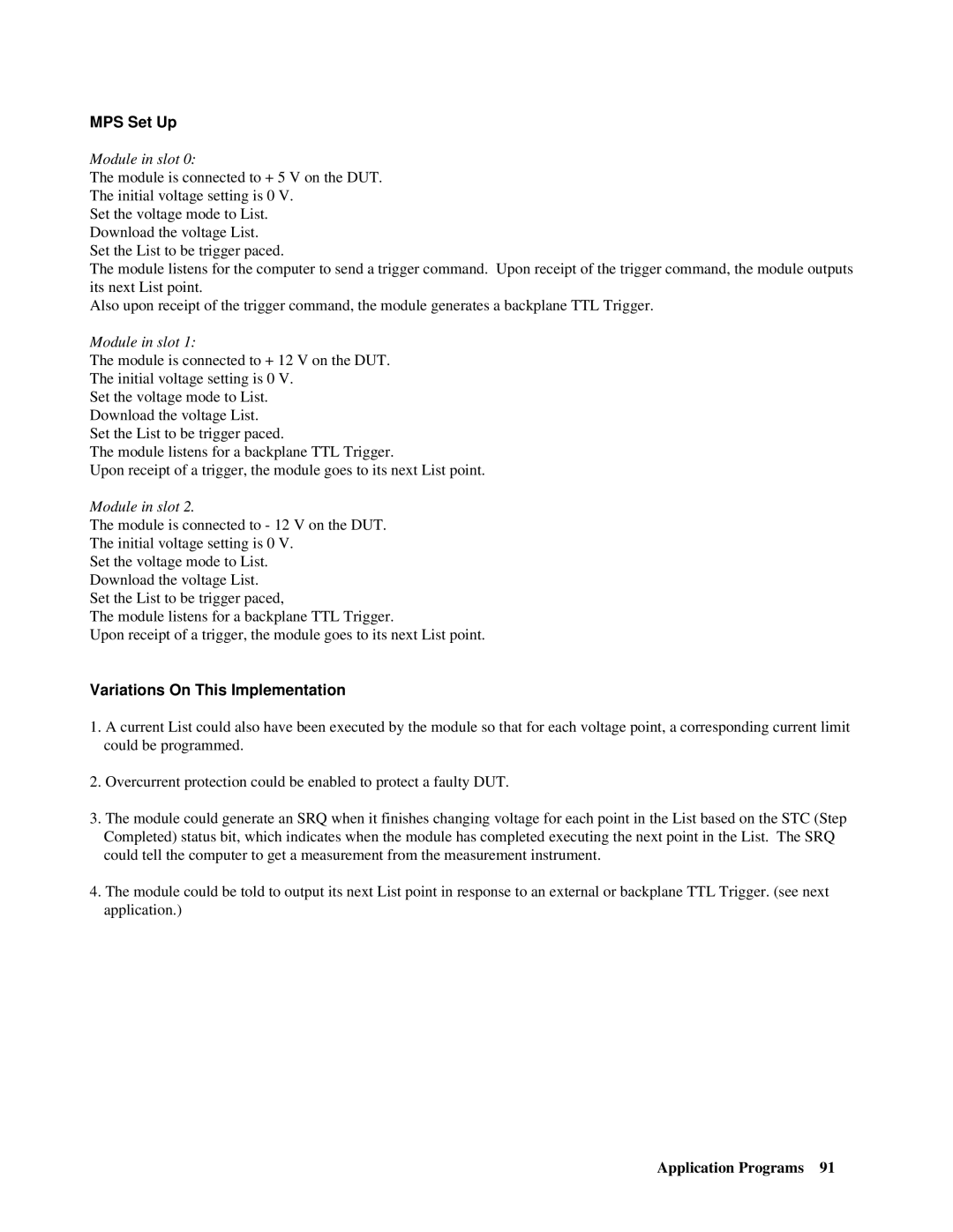 Agilent Technologies 66lxxA manual MPS Set Up 