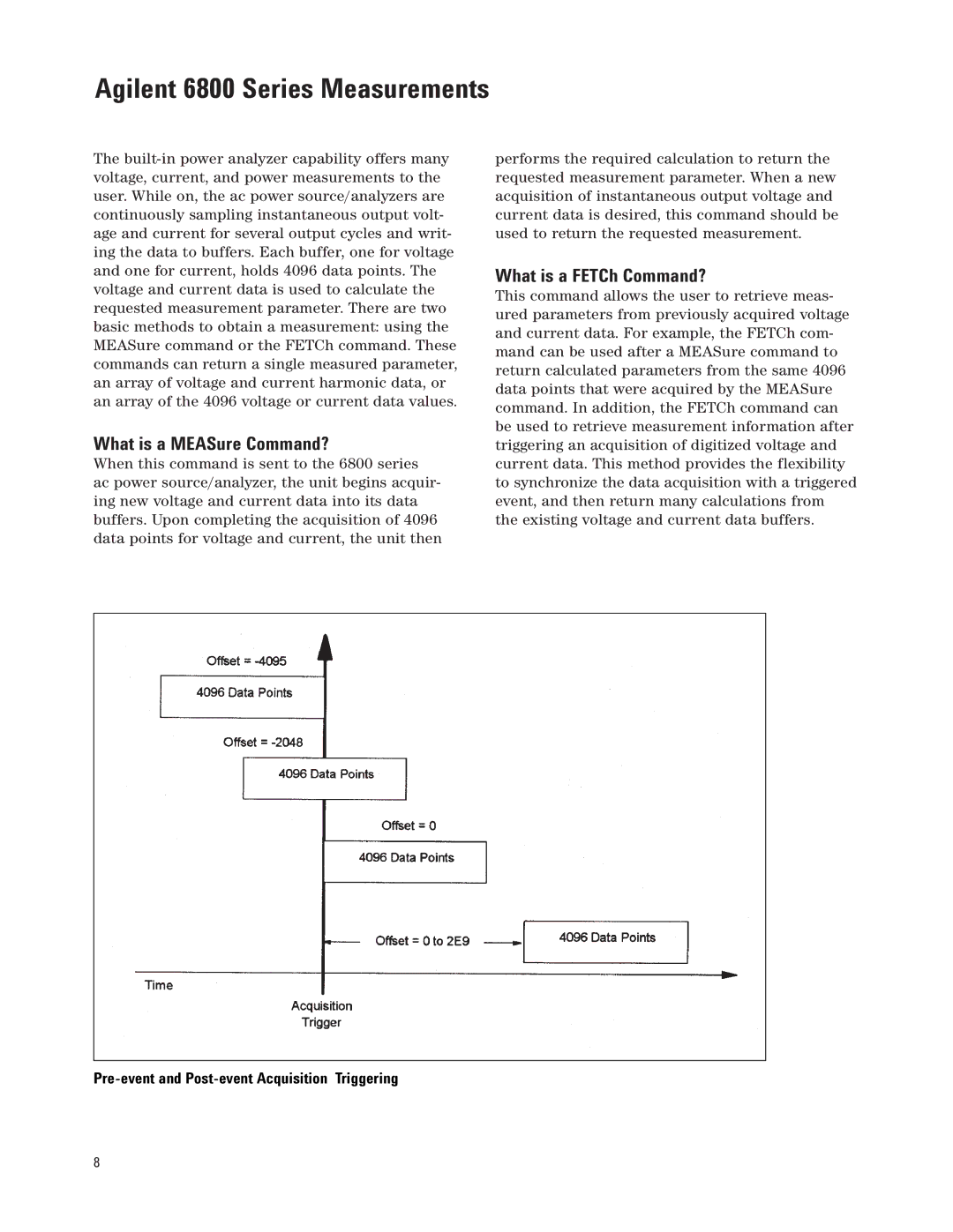 Agilent Technologies manual Agilent 6800 Series Measurements, What is a MEASure Command?, What is a FETCh Command? 