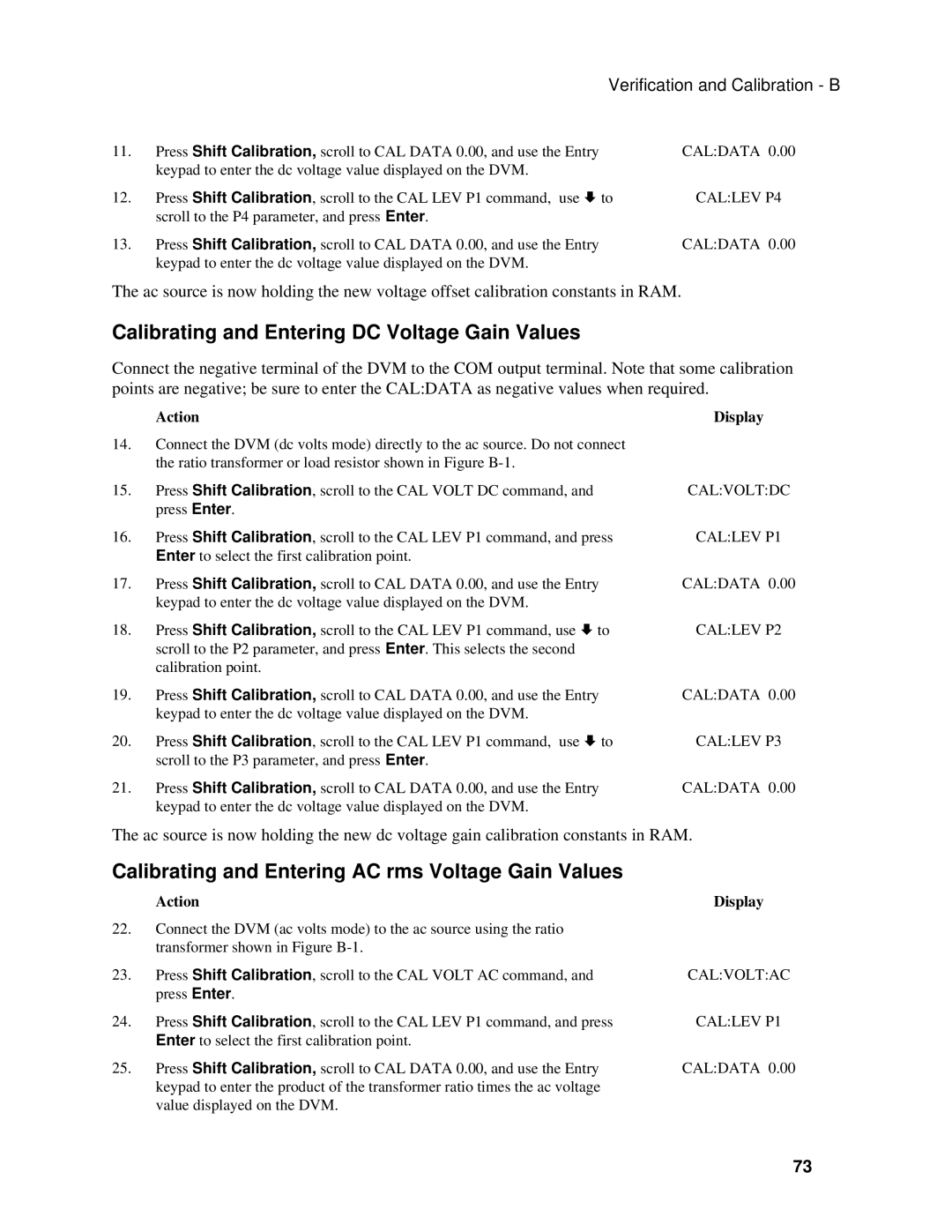 Agilent Technologies 6811B, 6813B, 6812B manual Calibrating and Entering DC Voltage Gain Values, Callev P4 