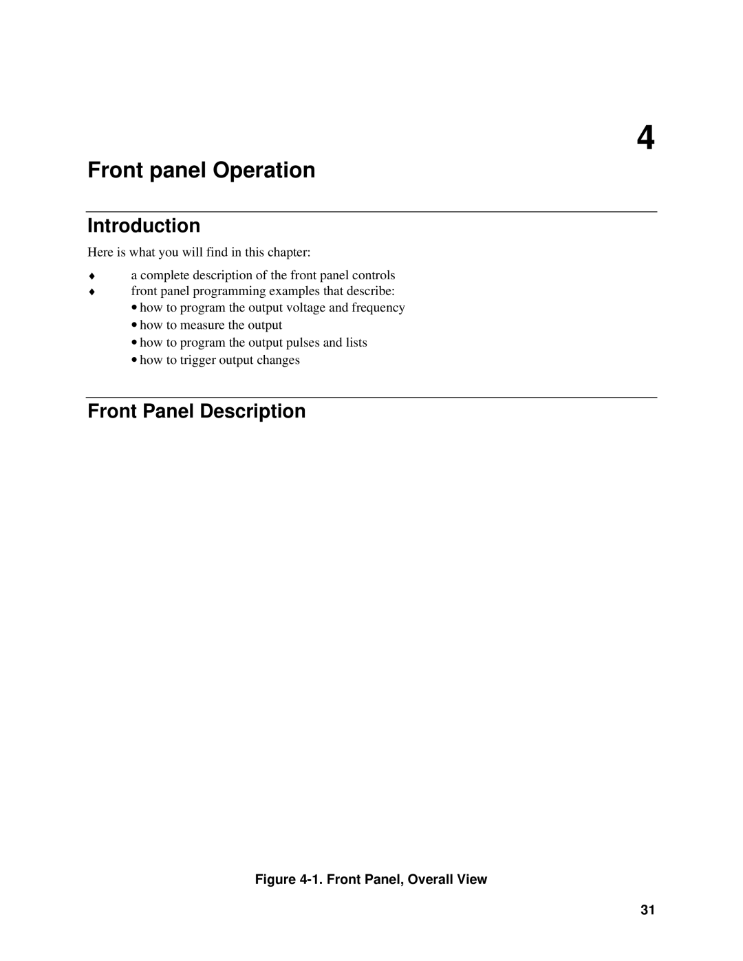 Agilent Technologies 6814B, 6834B, 6843A manual Front Panel Description, Front Panel, Overall View 