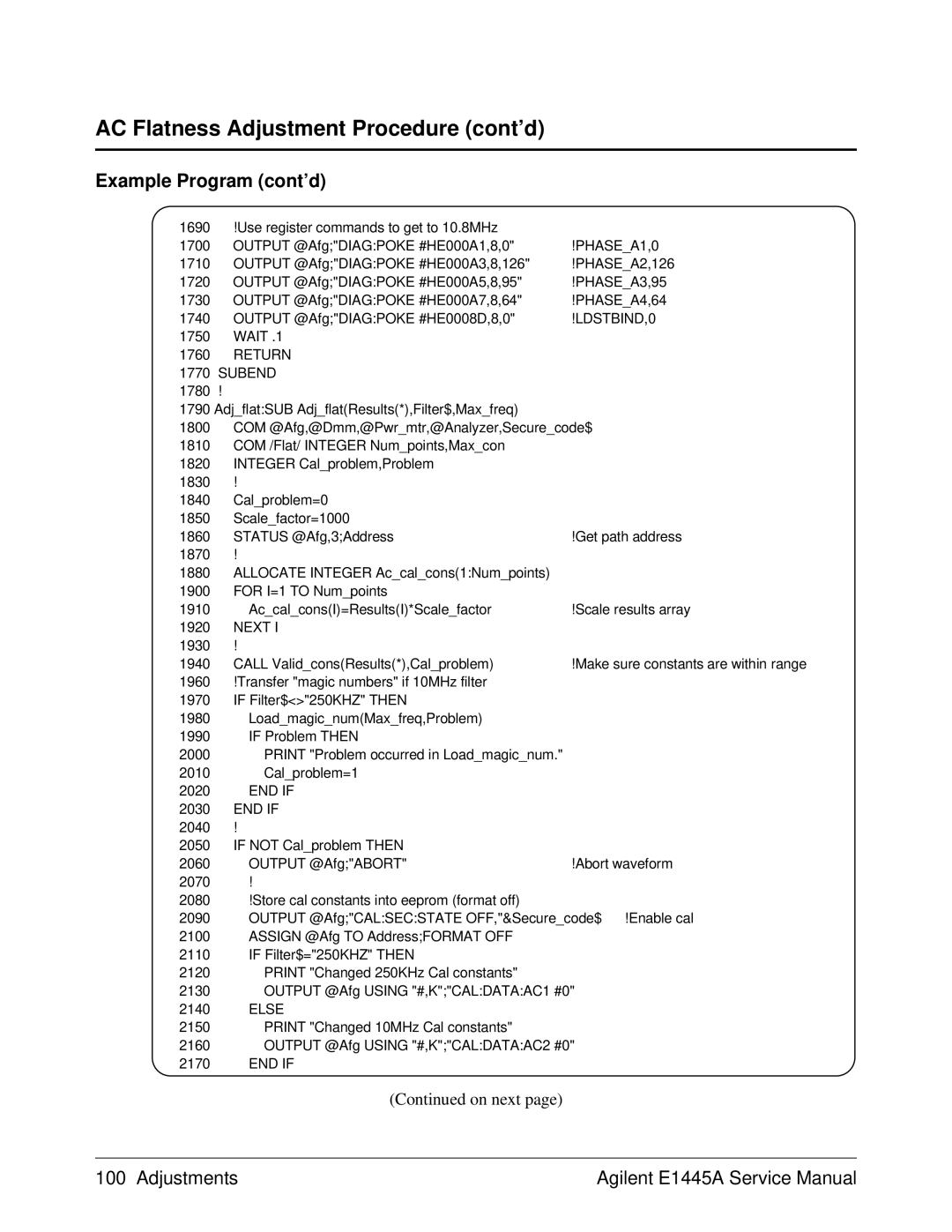 Agilent Technologies 75000 Series C, E1445A service manual PHASEA1,0, LDSTBIND,0 