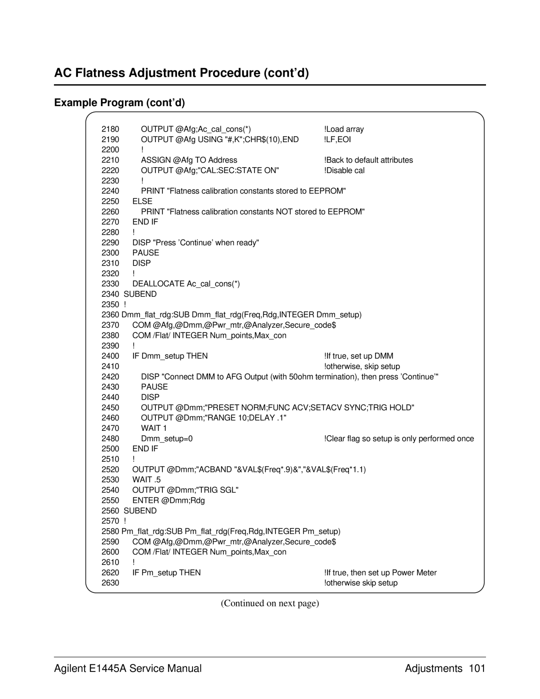 Agilent Technologies E1445A, 75000 Series C service manual Lf,Eoi, Pause 