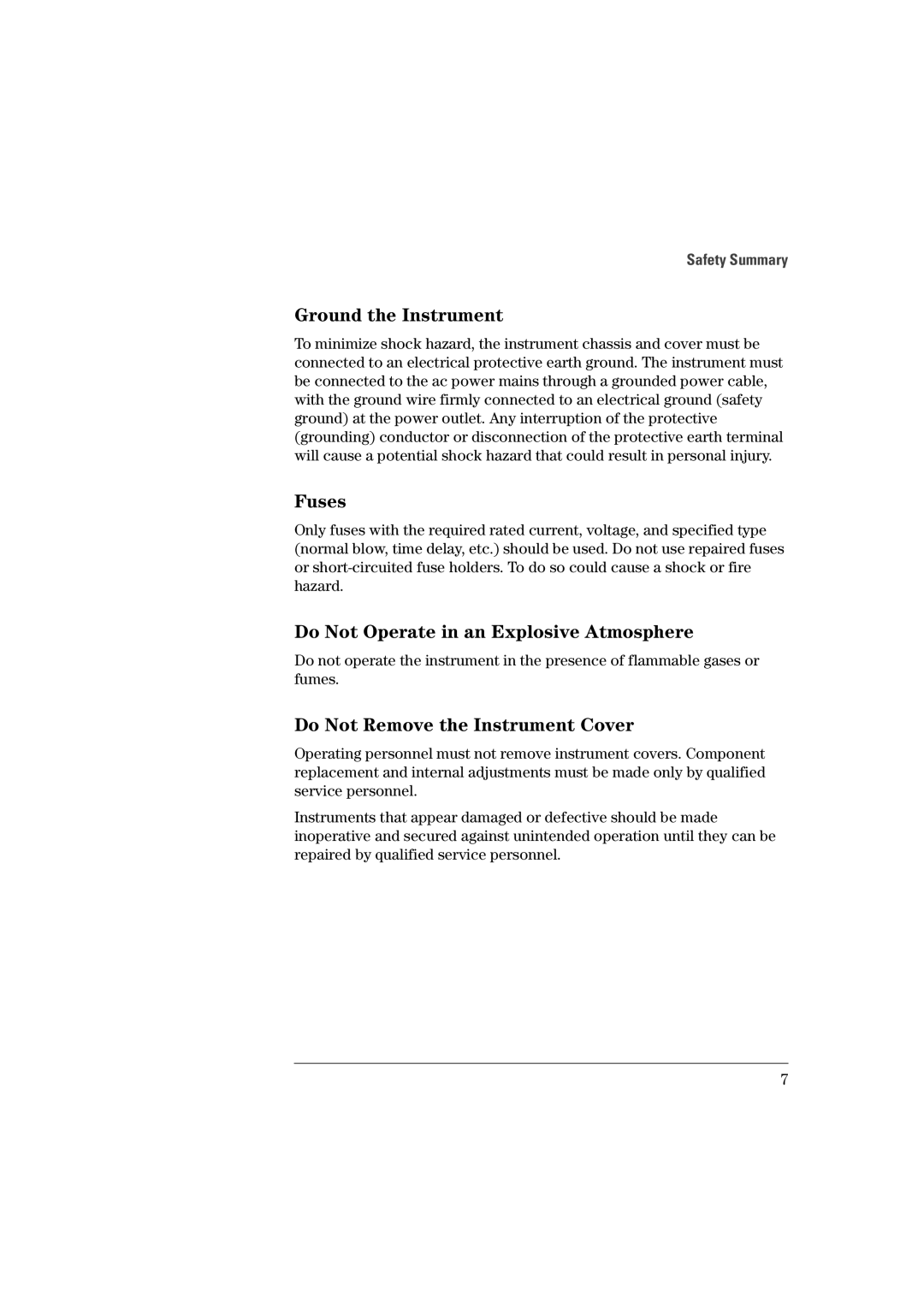 Agilent Technologies 81101A manual Do Not Operate in an Explosive Atmosphere 