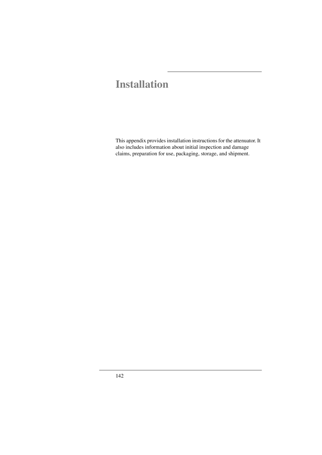 Agilent Technologies 8156A manual Installation 