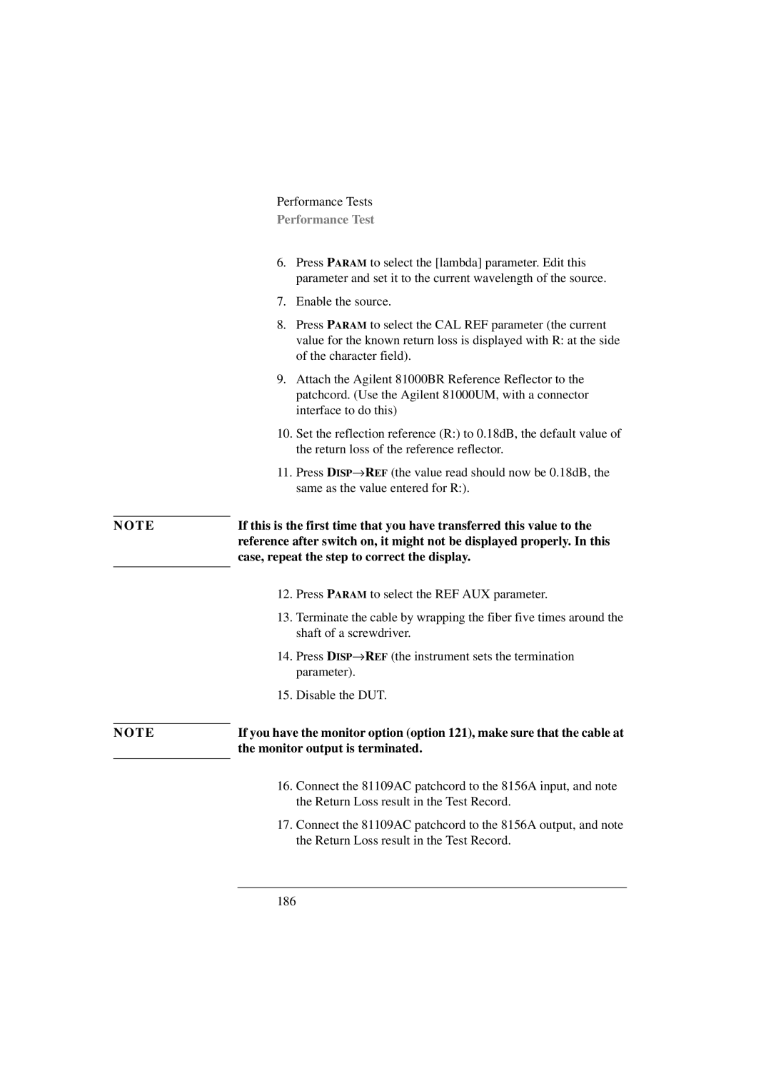 Agilent Technologies 8156A manual No T E 