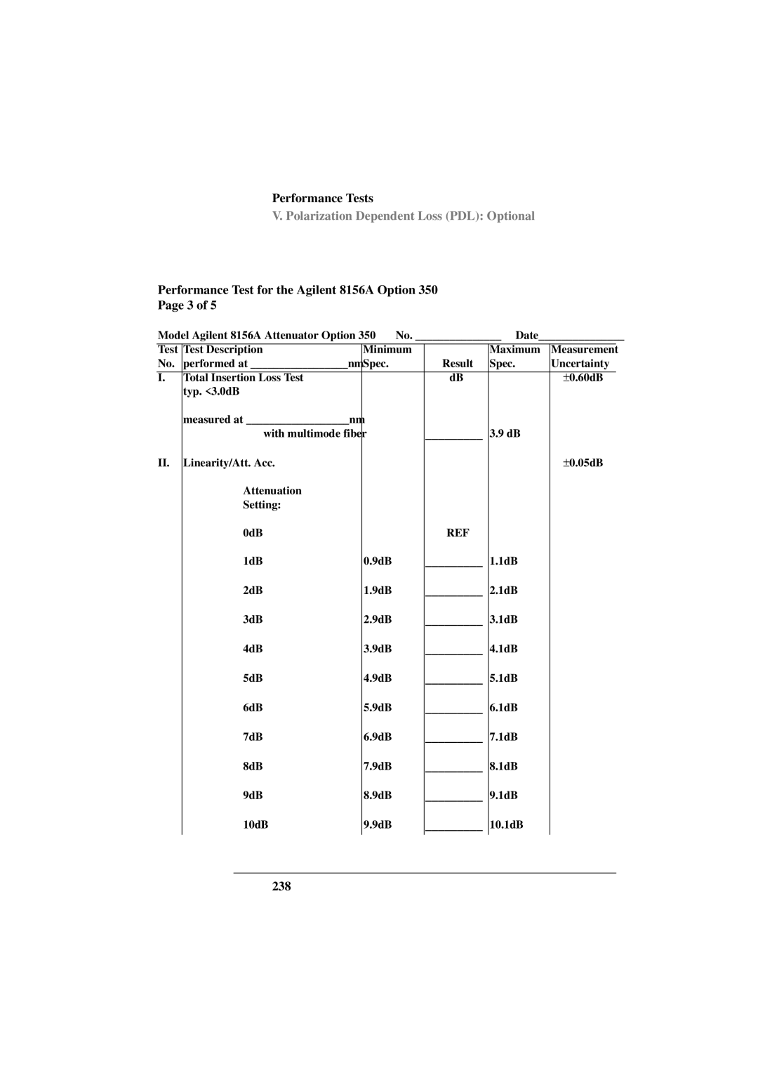 Agilent Technologies 8156A manual 238 