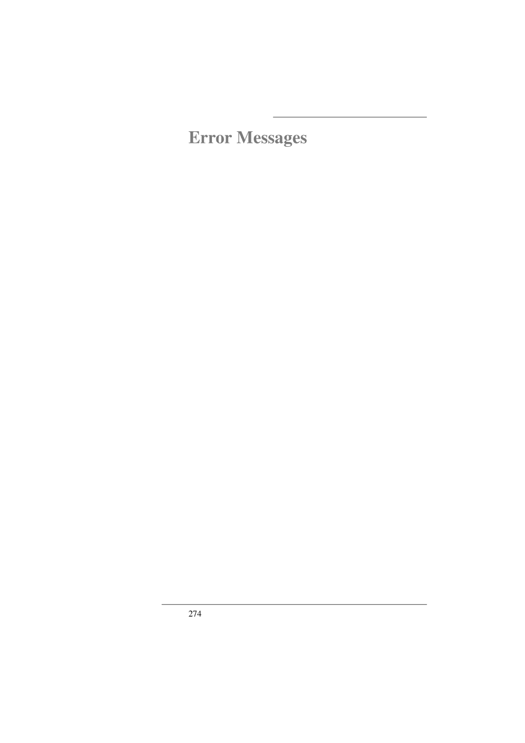 Agilent Technologies 8156A manual Error Messages 