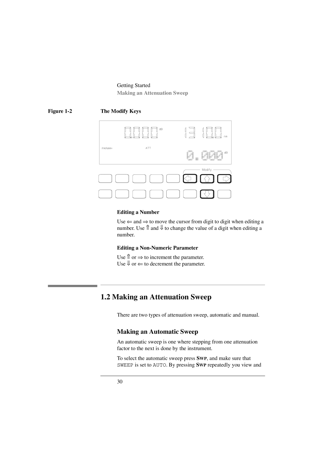 Agilent Technologies 8156A manual Making an Attenuation Sweep, Making an Automatic Sweep 