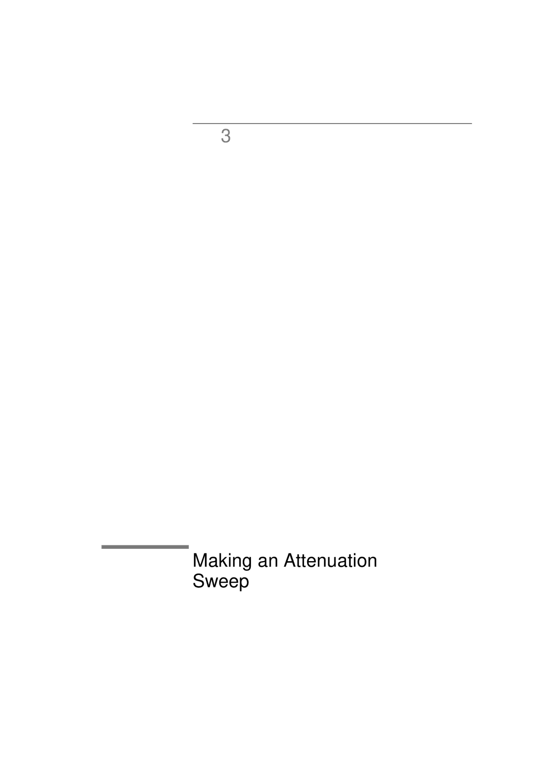 Agilent Technologies 8156A manual Making an Attenuation Sweep 