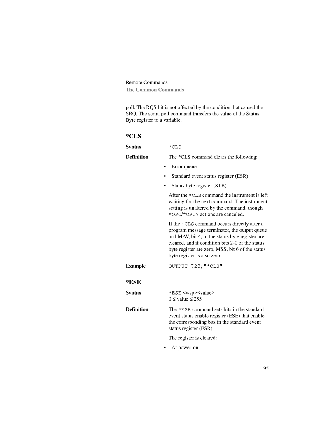 Agilent Technologies 8156A manual Syntax, Definition 