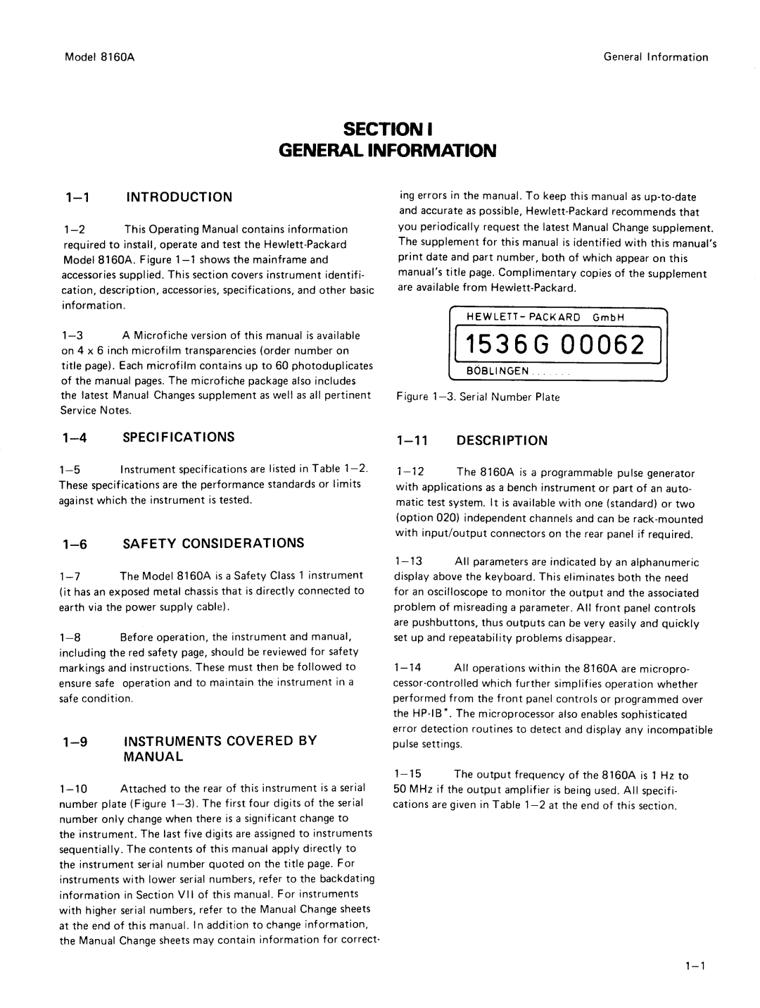 Agilent Technologies 8160A service manual 