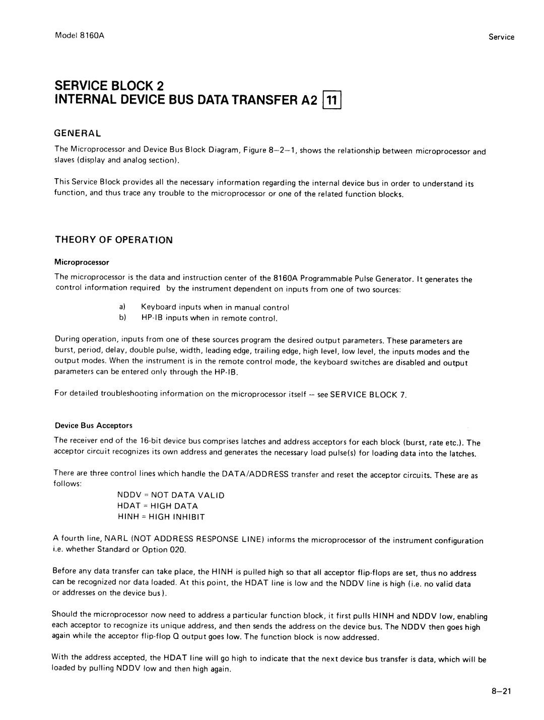 Agilent Technologies 8160A service manual 