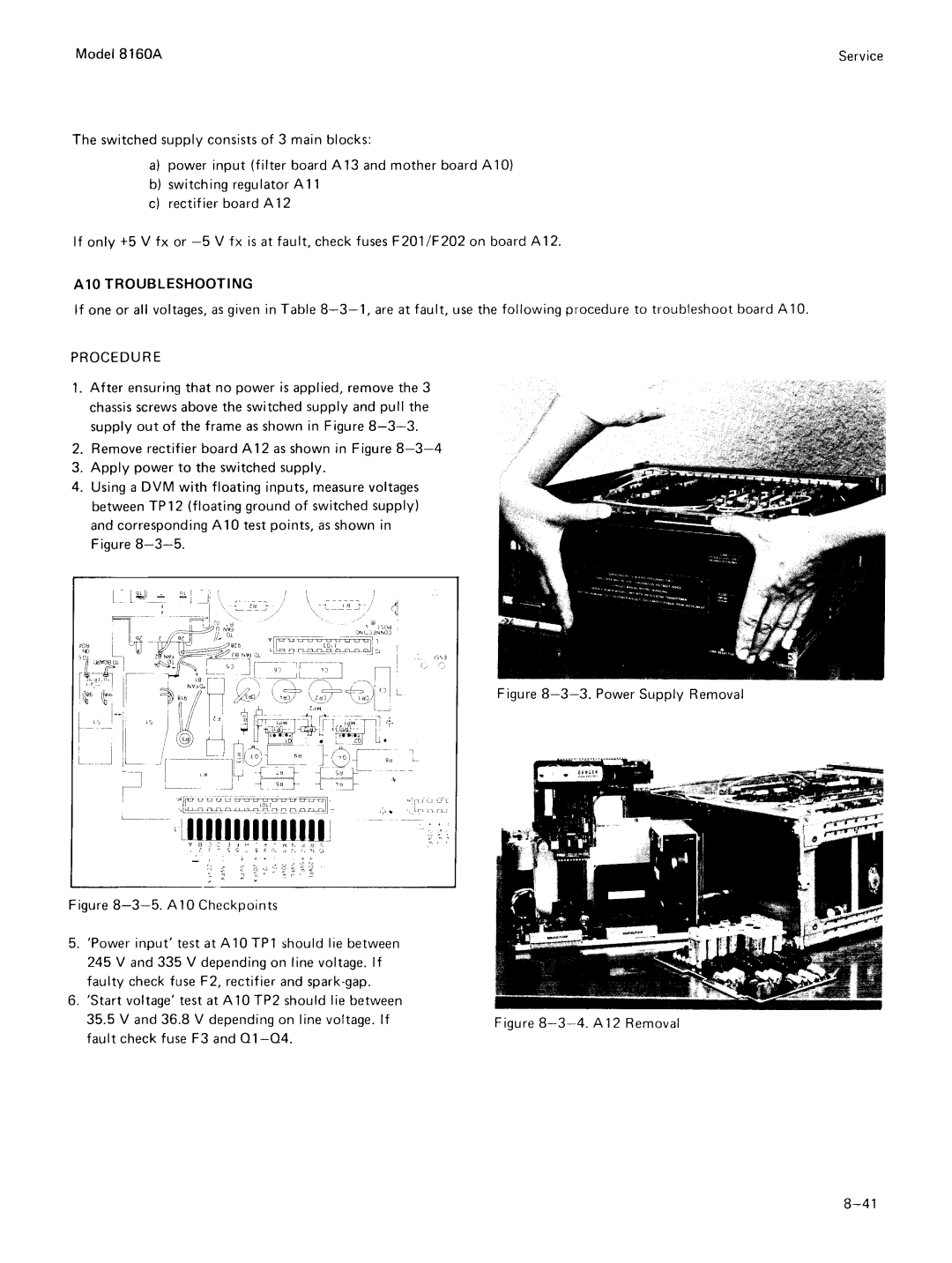 Agilent Technologies 8160A service manual 