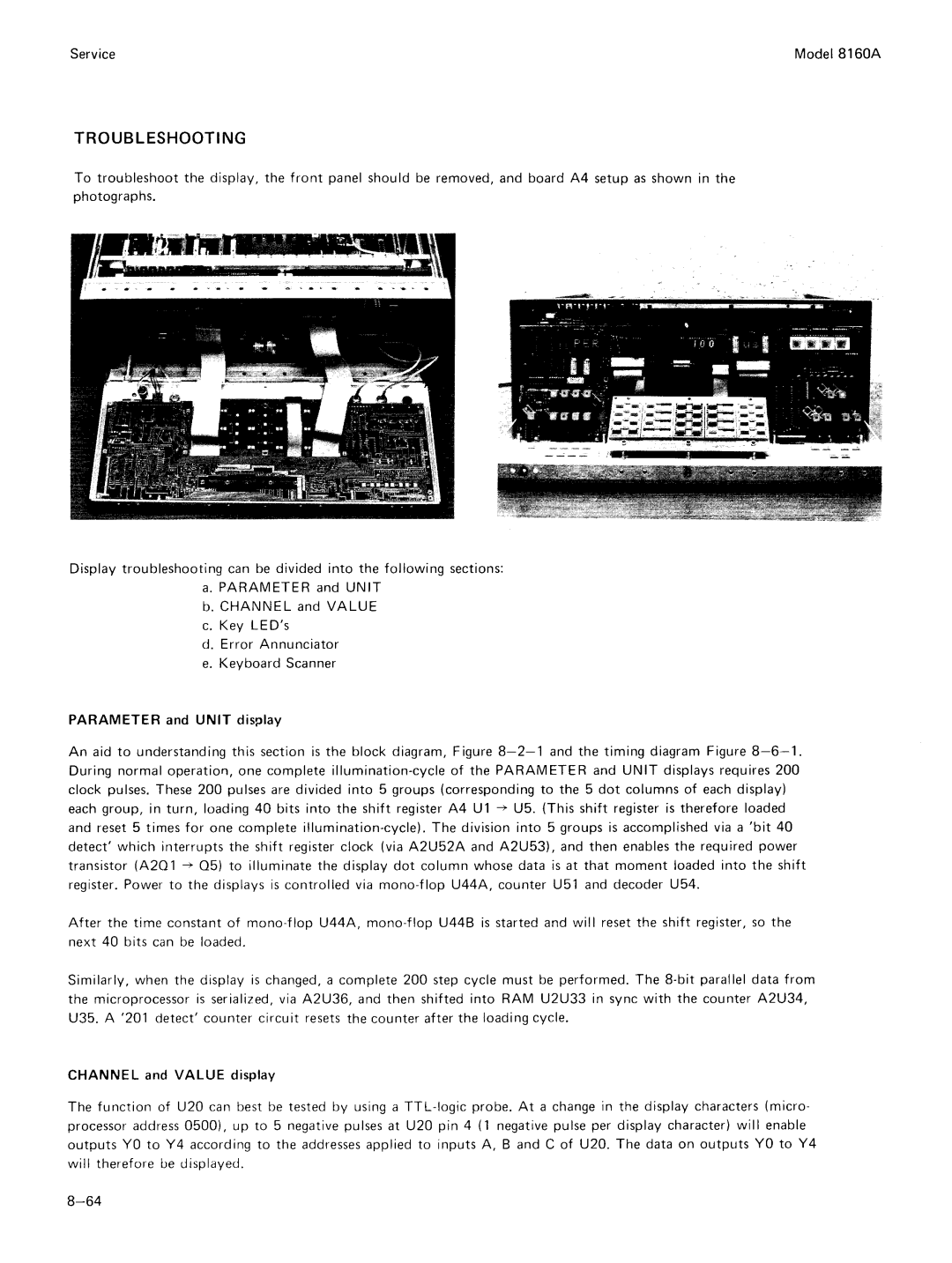 Agilent Technologies 8160A service manual 