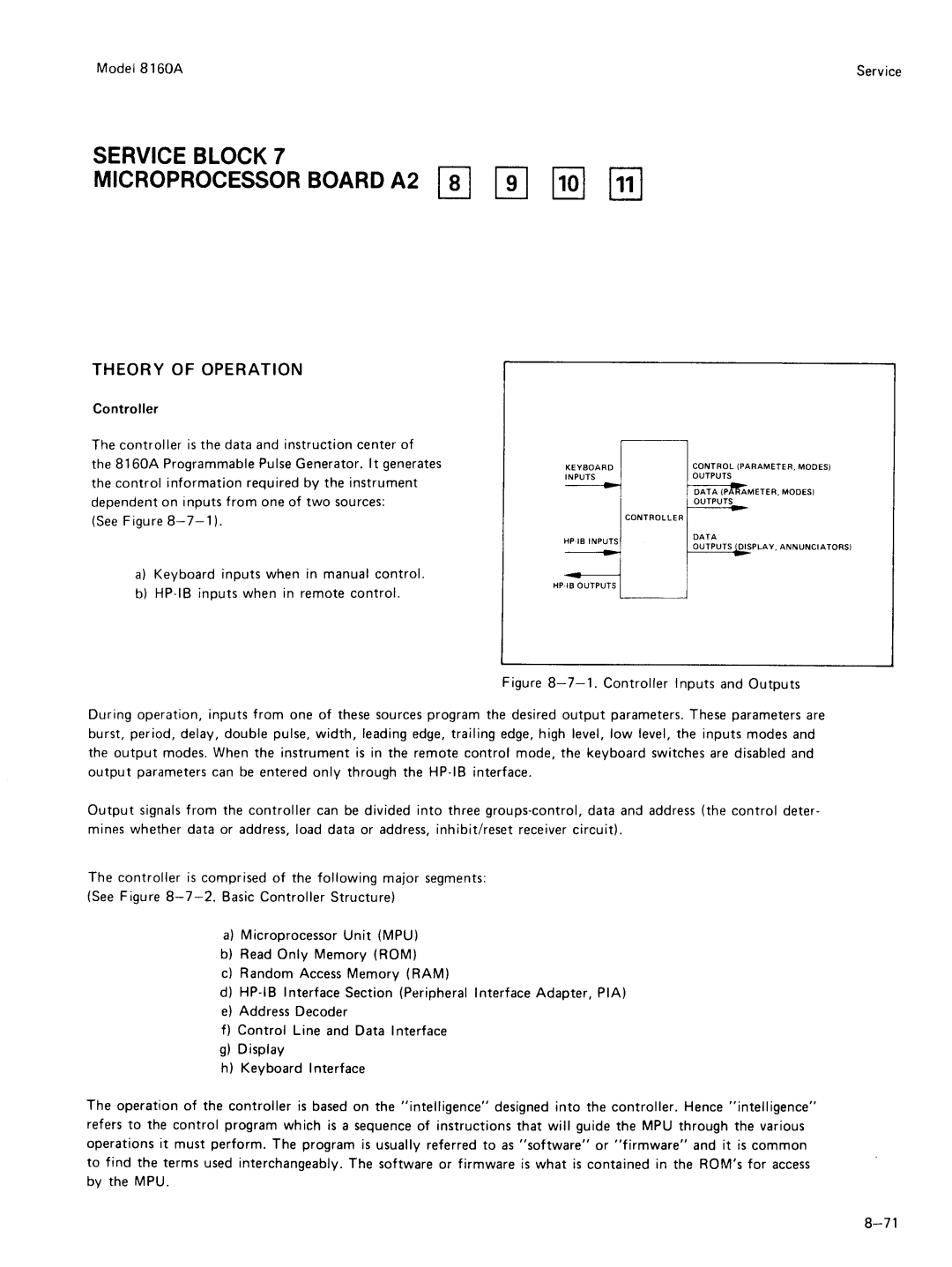 Agilent Technologies 8160A service manual 