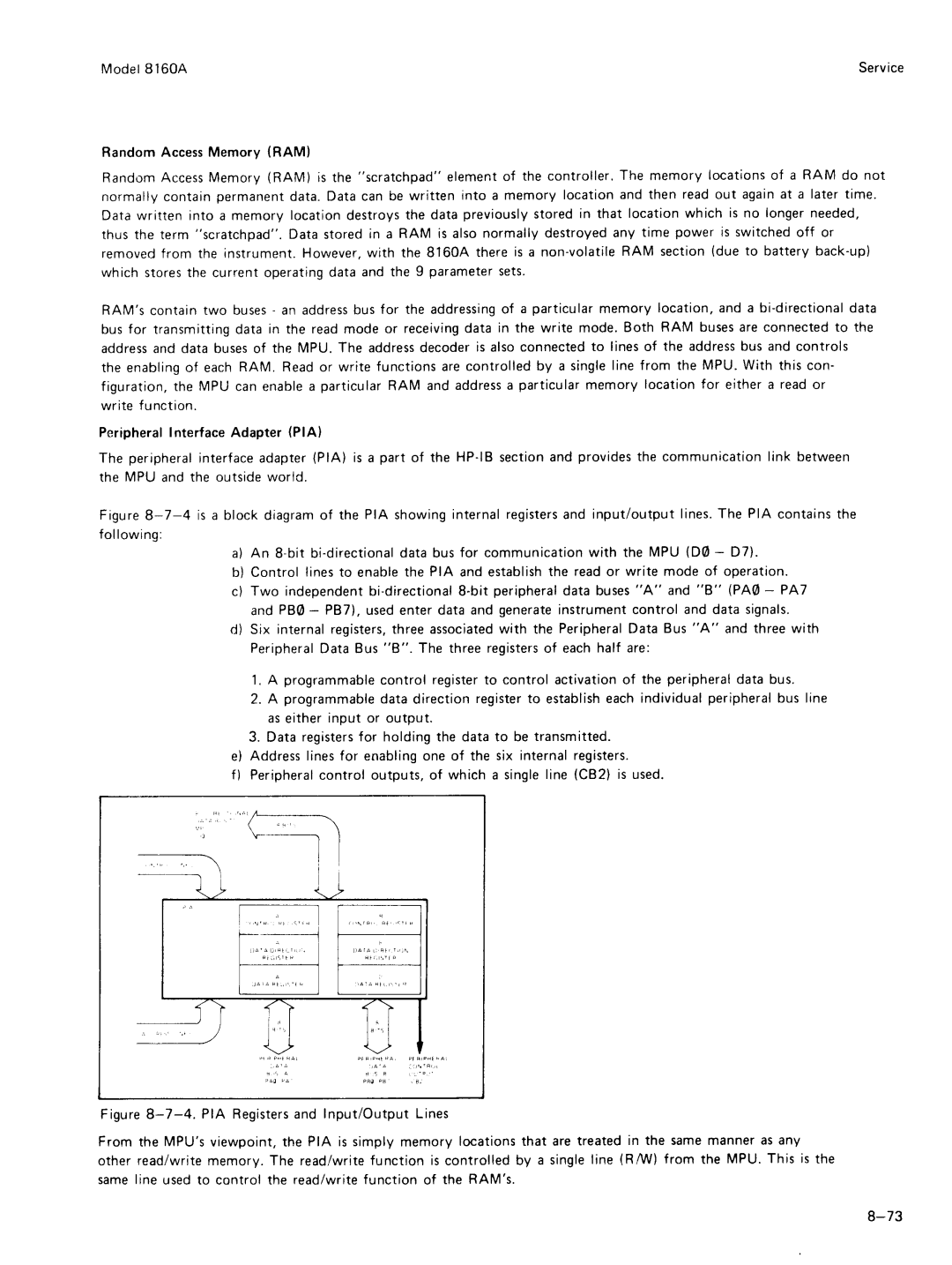 Agilent Technologies 8160A service manual 