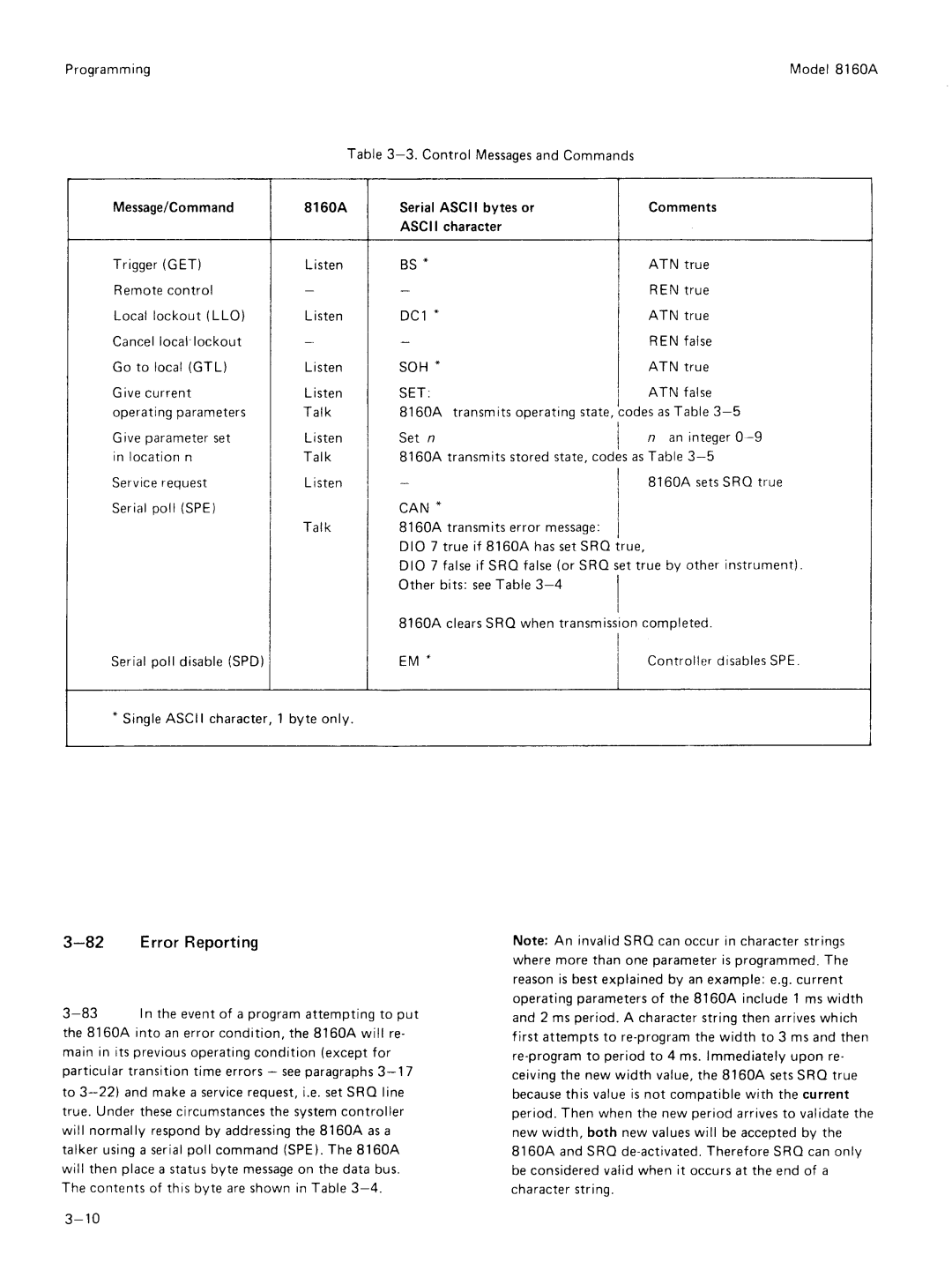 Agilent Technologies 8160A service manual 