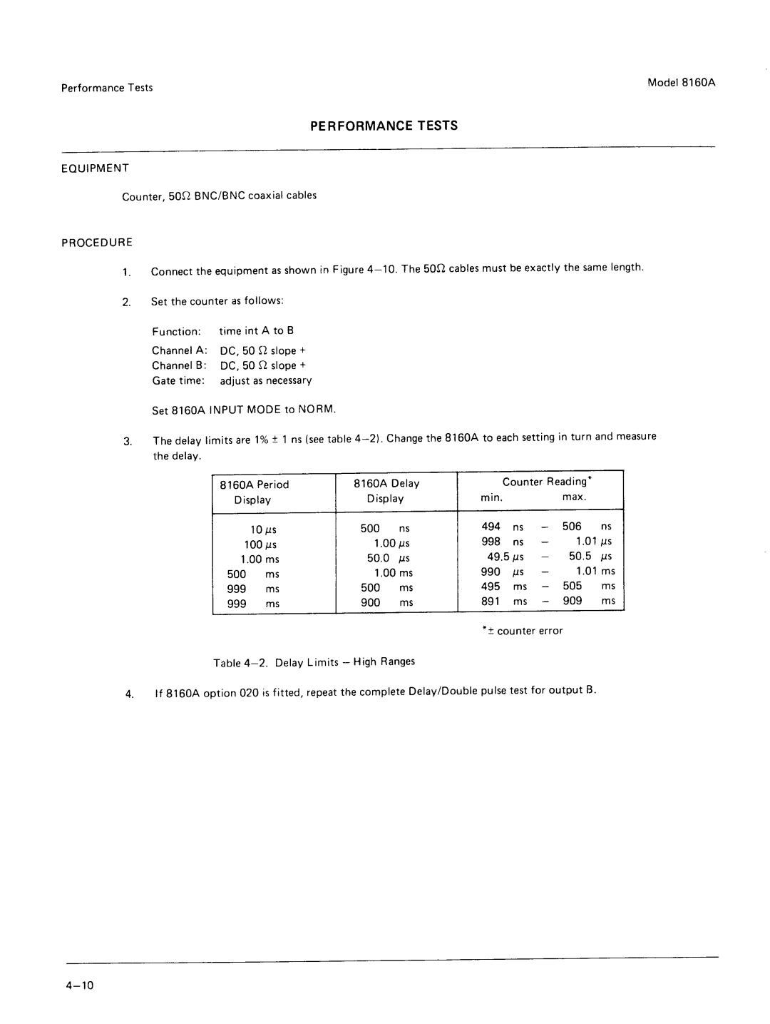 Agilent Technologies 8160A service manual 