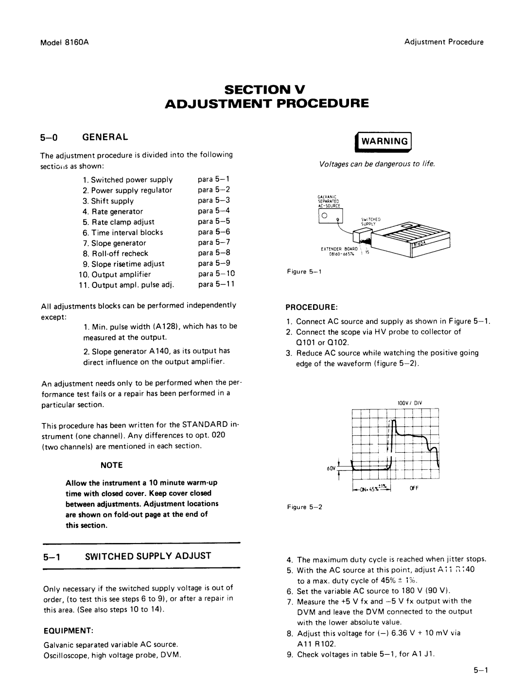 Agilent Technologies 8160A service manual 