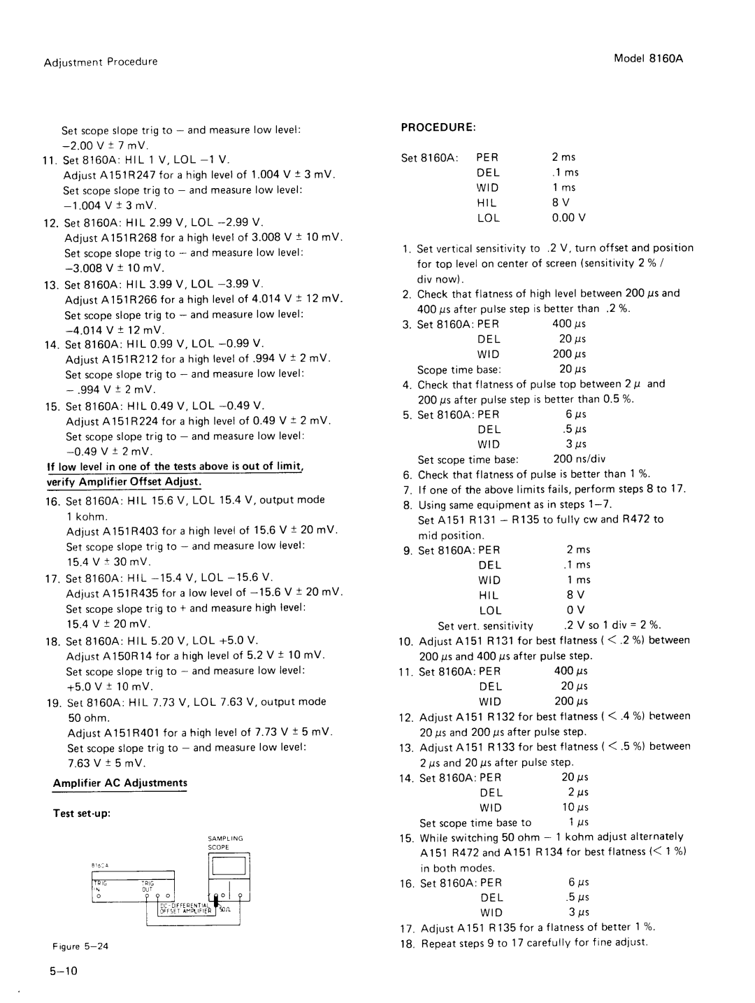 Agilent Technologies 8160A service manual 