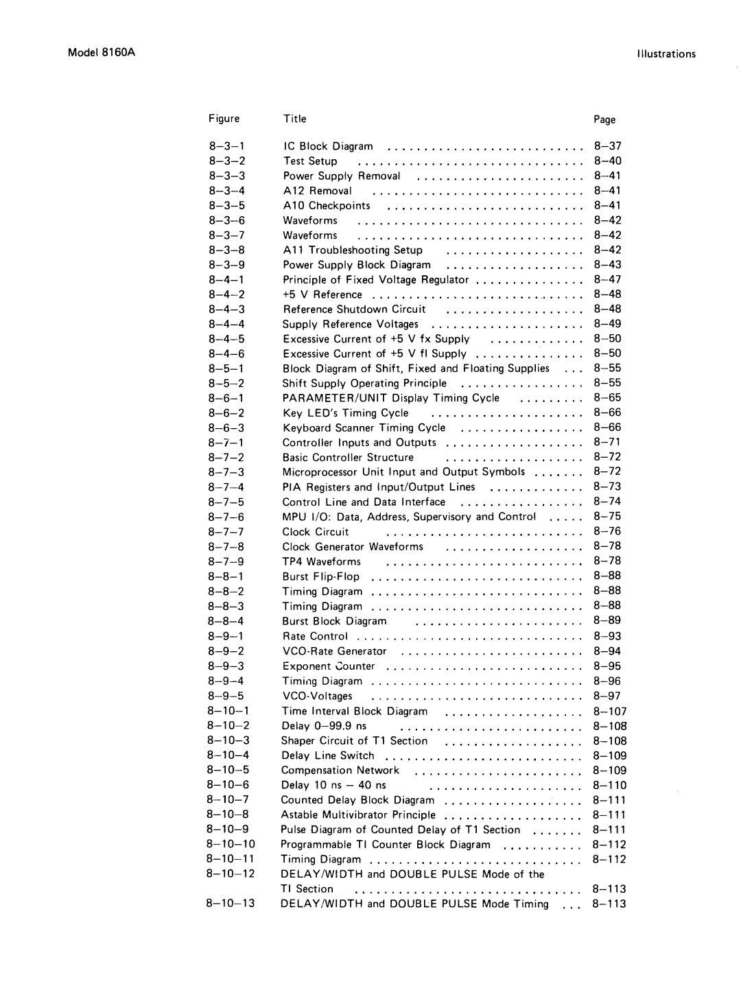 Agilent Technologies 8160A service manual 