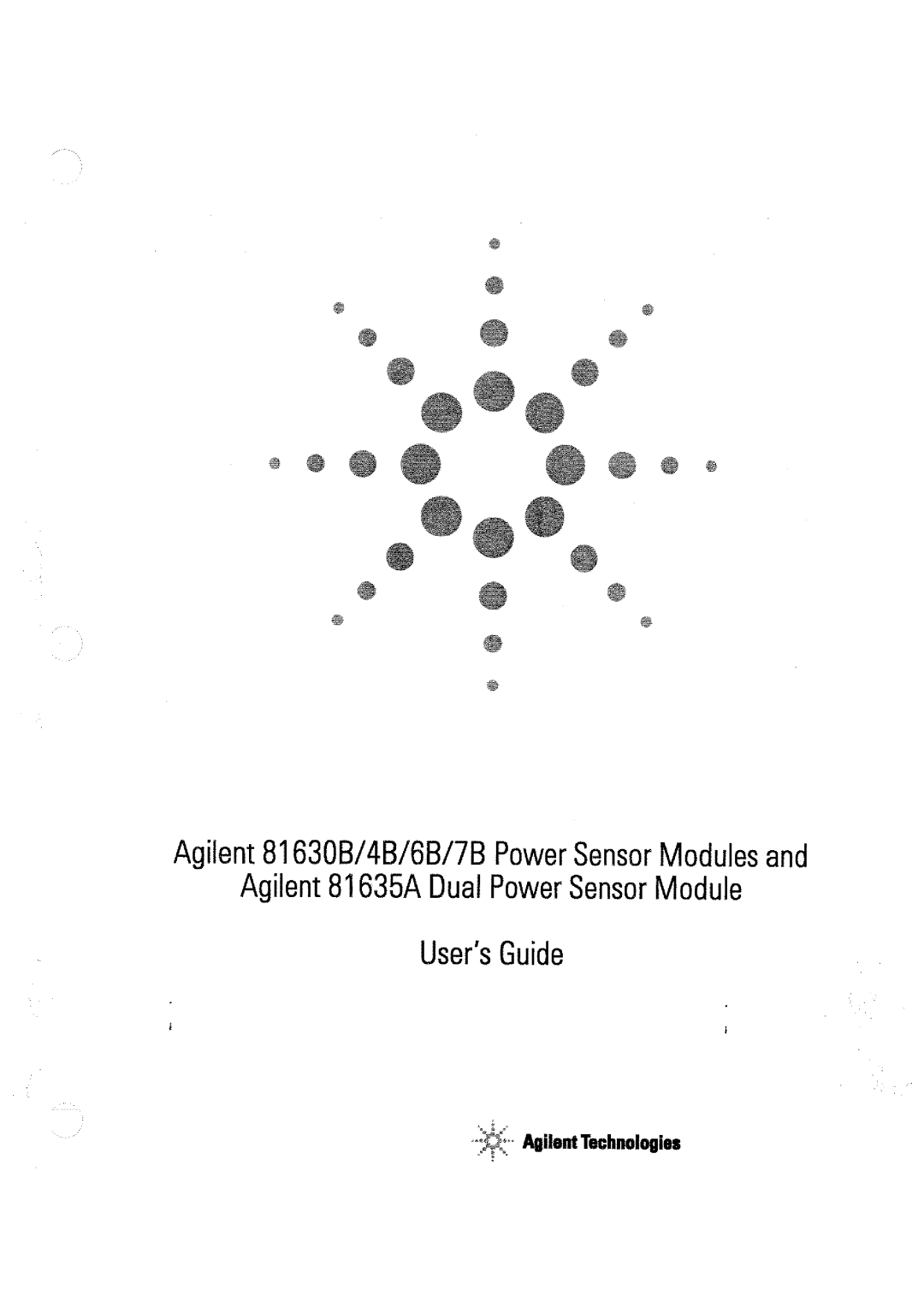 Agilent Technologies 81634B, 81635A, 81637B, 81636B, 81630B manual 