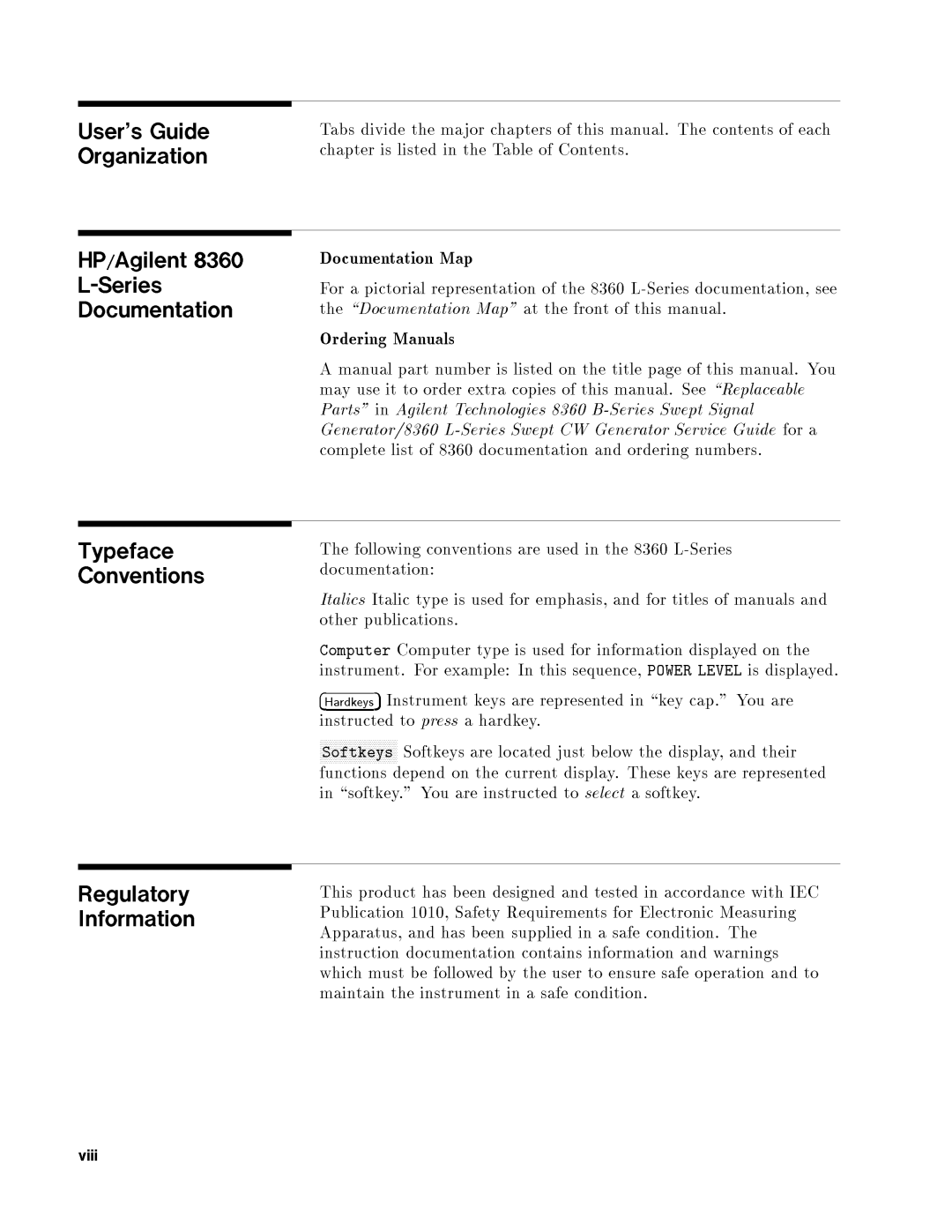 Agilent Technologies 8360 manual 