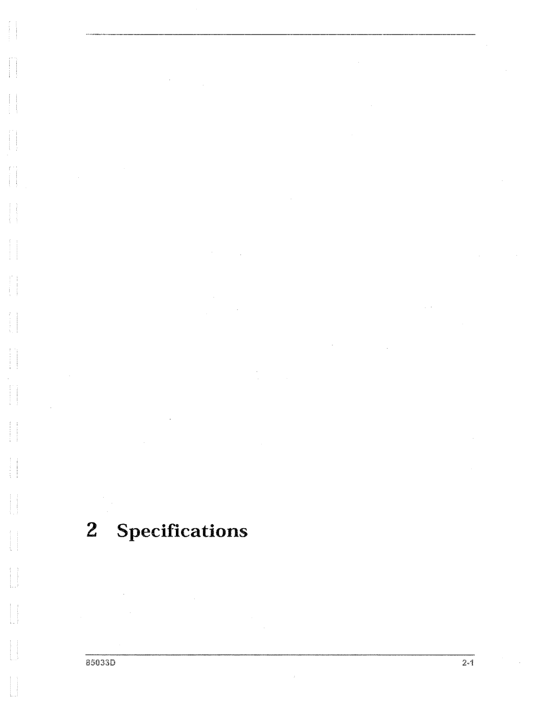 Agilent Technologies 85033D manual 