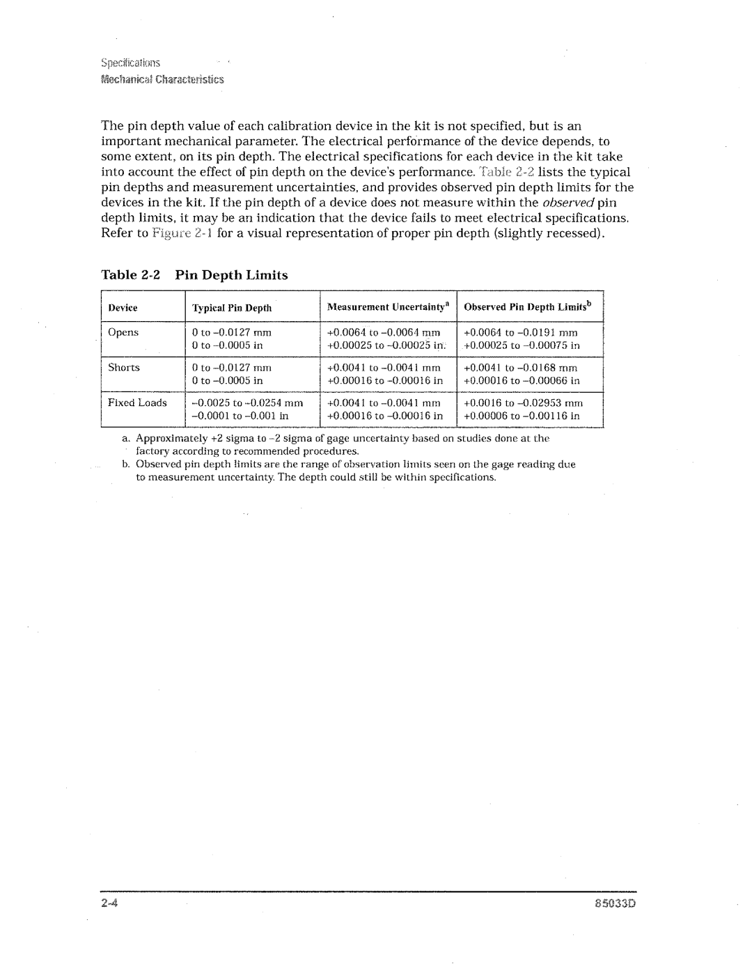 Agilent Technologies 85033D manual 