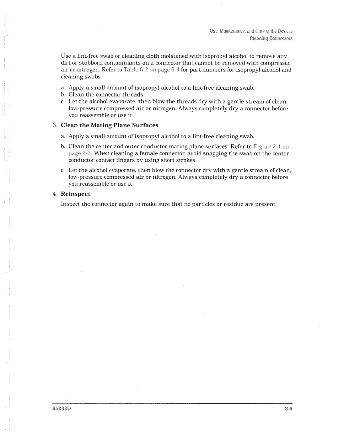 Agilent Technologies 85033D manual 