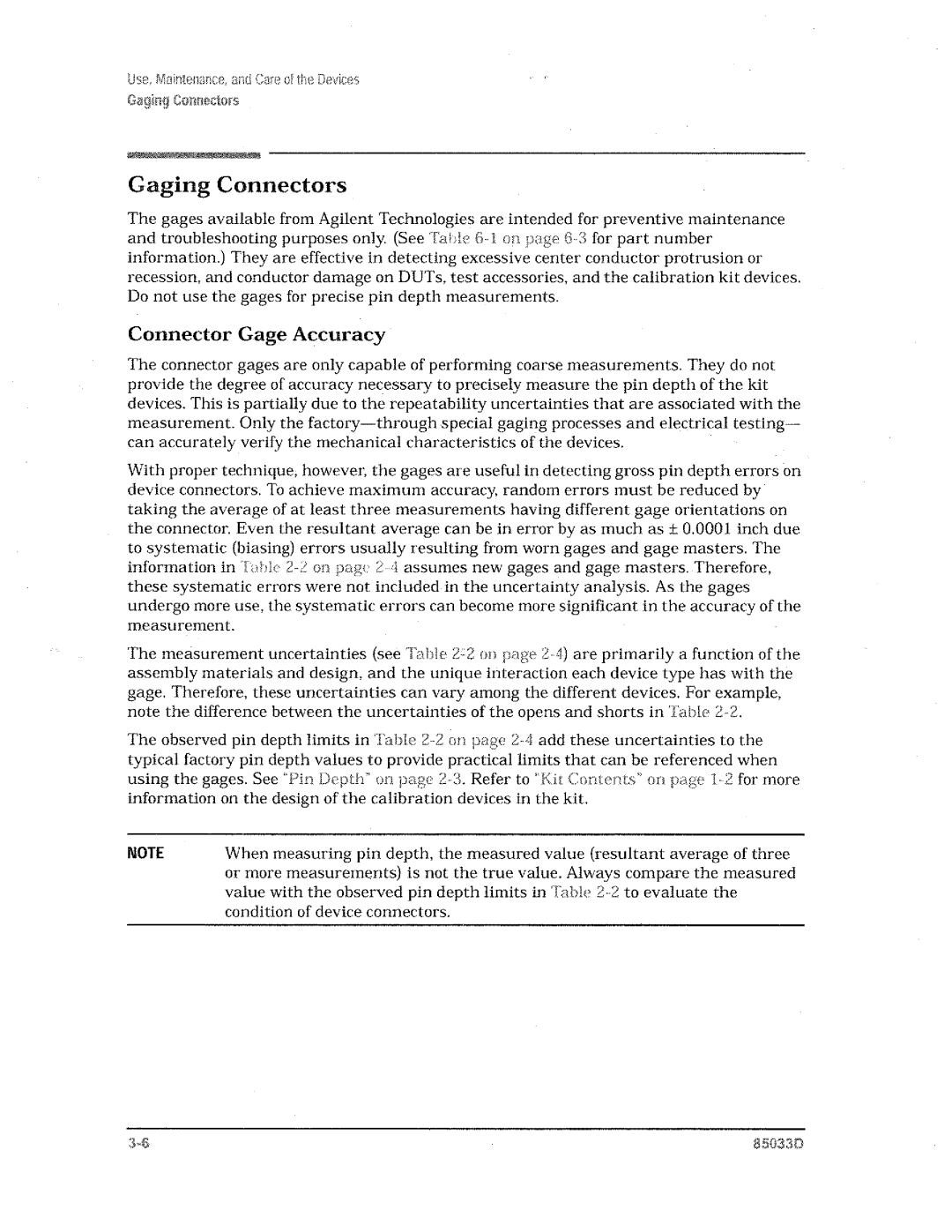 Agilent Technologies 85033D manual 