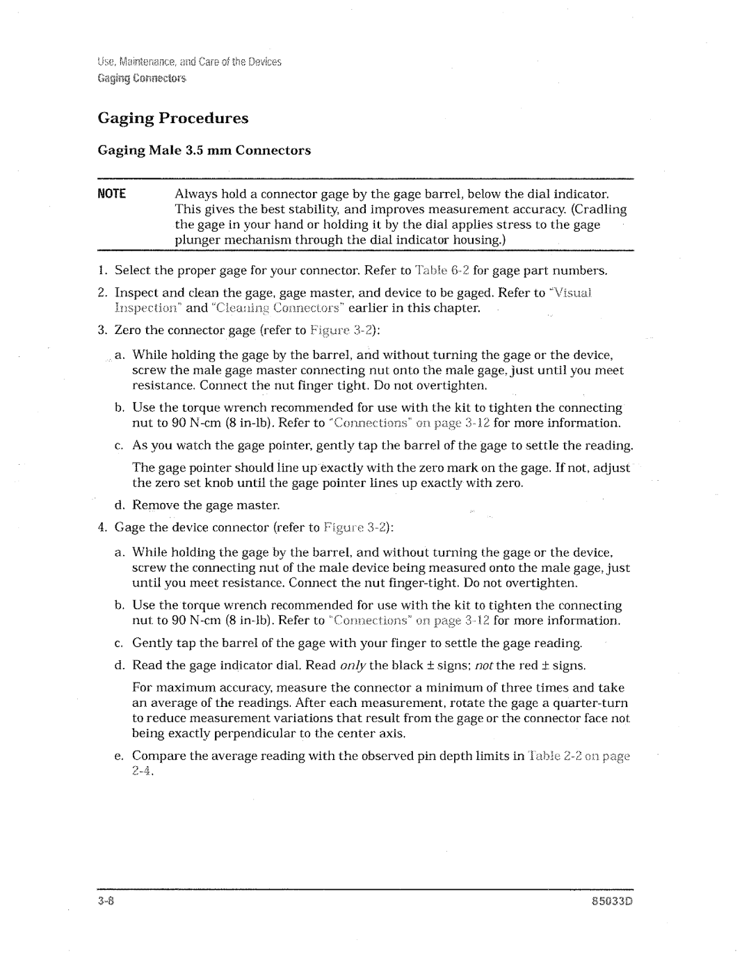 Agilent Technologies 85033D manual 