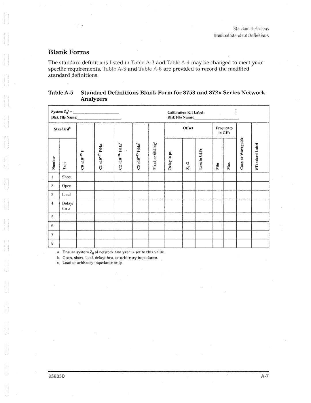 Agilent Technologies 85033D manual 