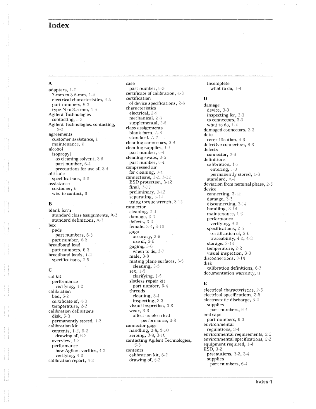 Agilent Technologies 85033D manual 