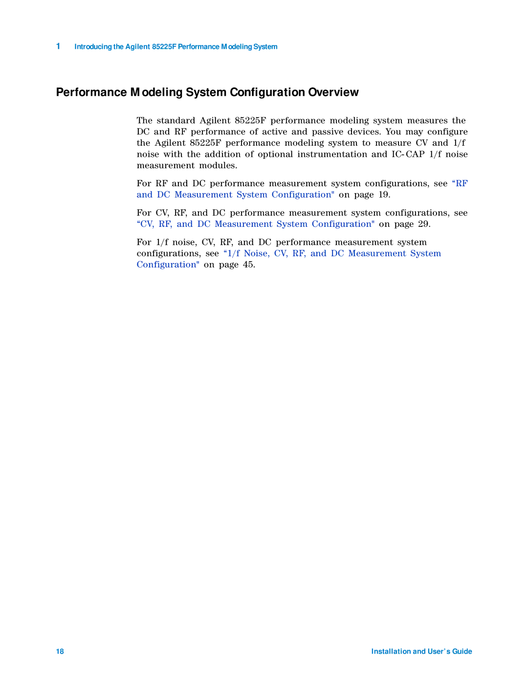 Agilent Technologies 85225F manual Performance Modeling System Configuration Overview 