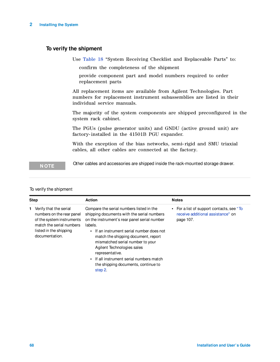 Agilent Technologies 85225F manual To verify the shipment 