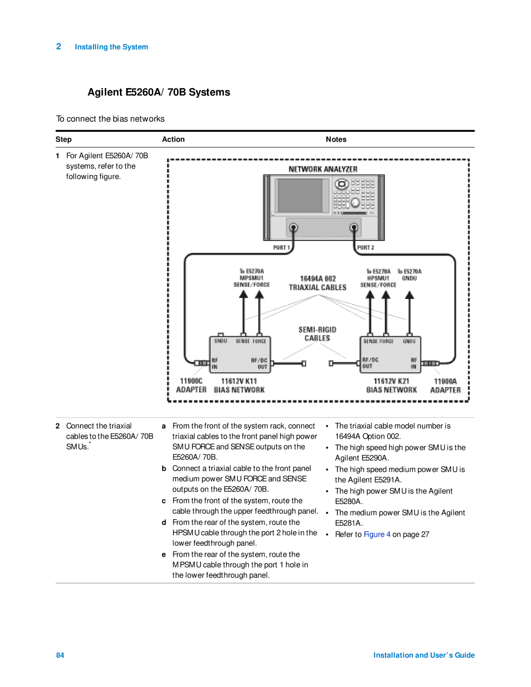 Agilent Technologies 85225F manual Agilent E5260A/70B Systems 